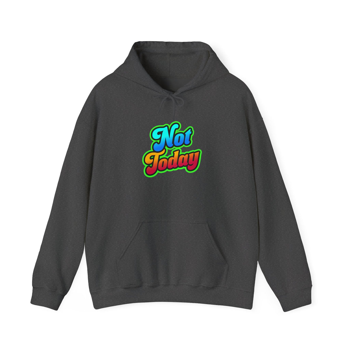 Chill Vibes Hoodie - Unisex Heavy Blend™ Hooded Sweatshirt with 'Not Today' Design, Cozy Casual Wear, Birthday Gift, Self-Care, [...]