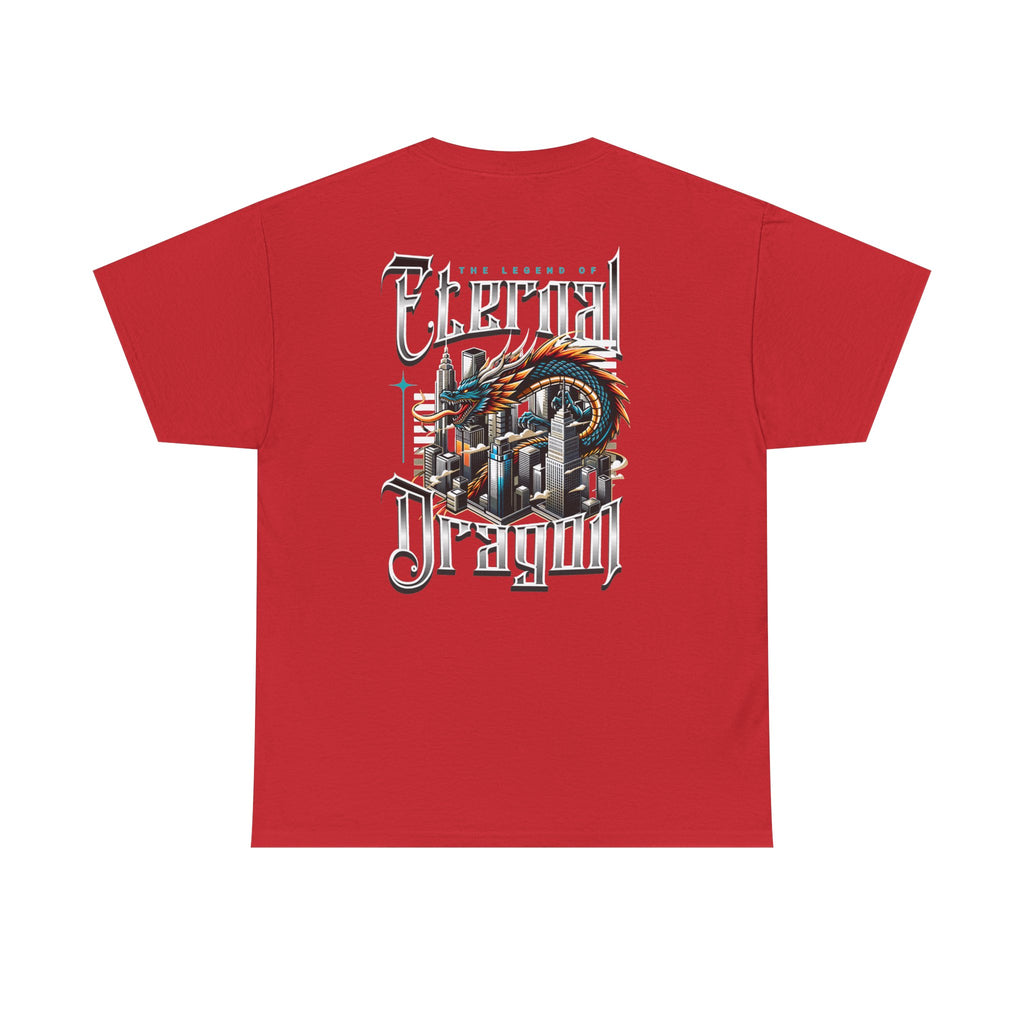 Electric Dragon T‑Shirt — Retro City Dragon Graphic Tee
