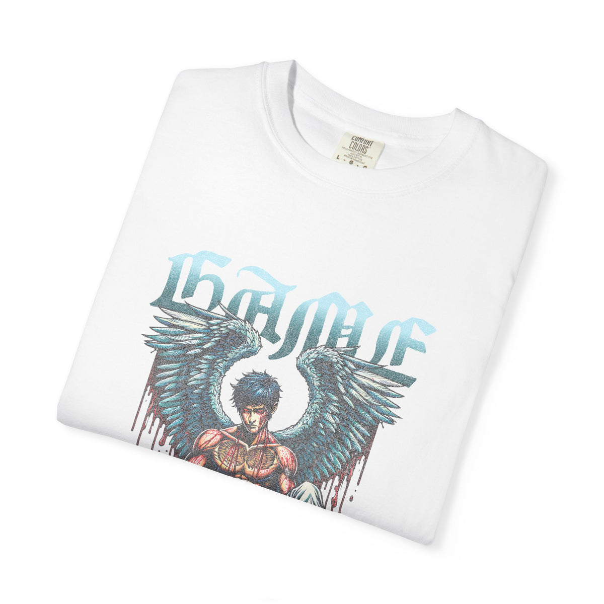 Fallen Angel Graphic T-Shirt — 'Higher Under' Gothic Vintage Band Tee