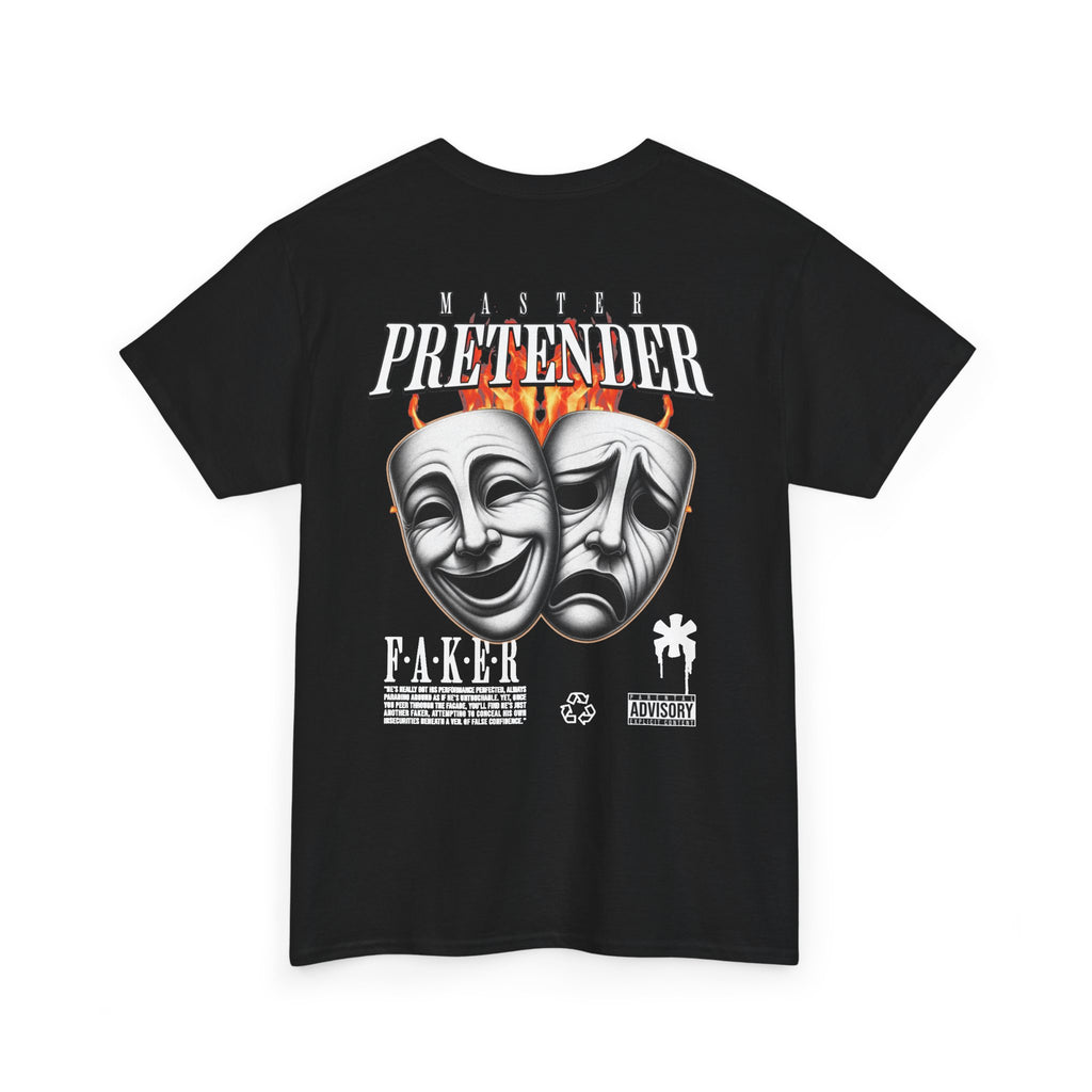 Master Pretender Graphic Tee - Unisex Heavy Cotton Shirt, Streetwear, Casual Wear, Gift for Friends, Music Lovers, Festival Outfit