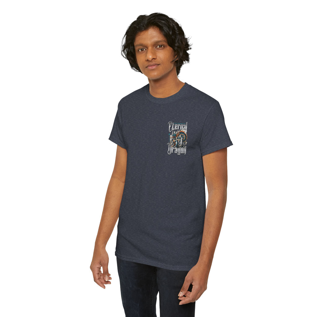 Fierce Dragon Graphic Tee, Unisex Cotton T-Shirt, Casual Streetwear, Fantasy Theme, Gift for Dragon Lovers