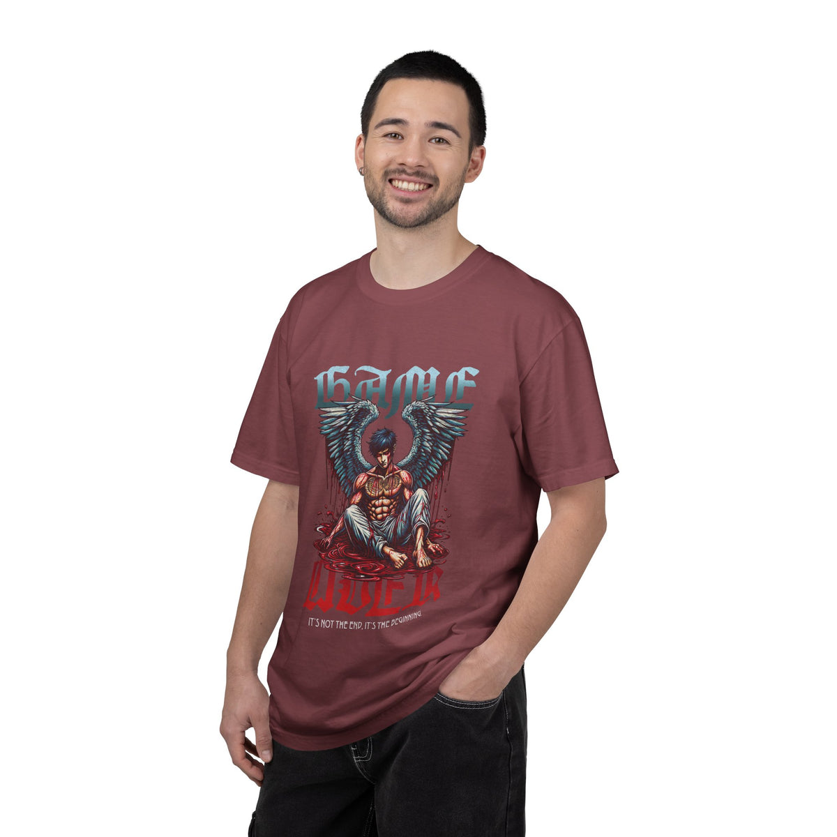 Fallen Angel Graphic T-Shirt — 'Blood & Water' Gothic Skate Tee