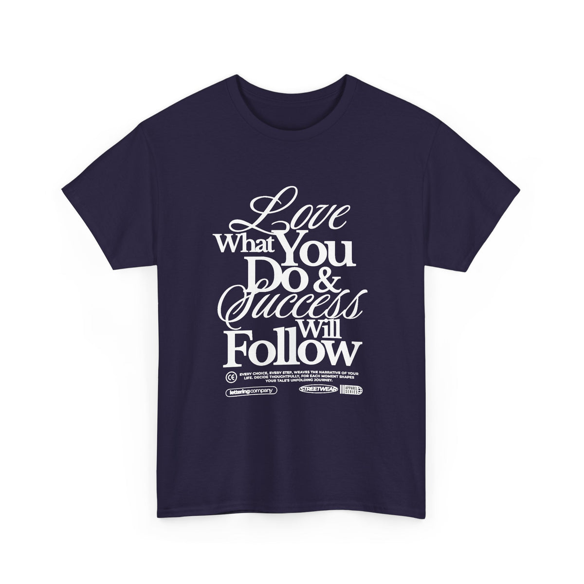 Motivational Unisex Heavy Cotton Tee - Love What You Do & Success Will Follow, Inspirational Shirt, Positive Vibes T-Shirt, Gift for [...]