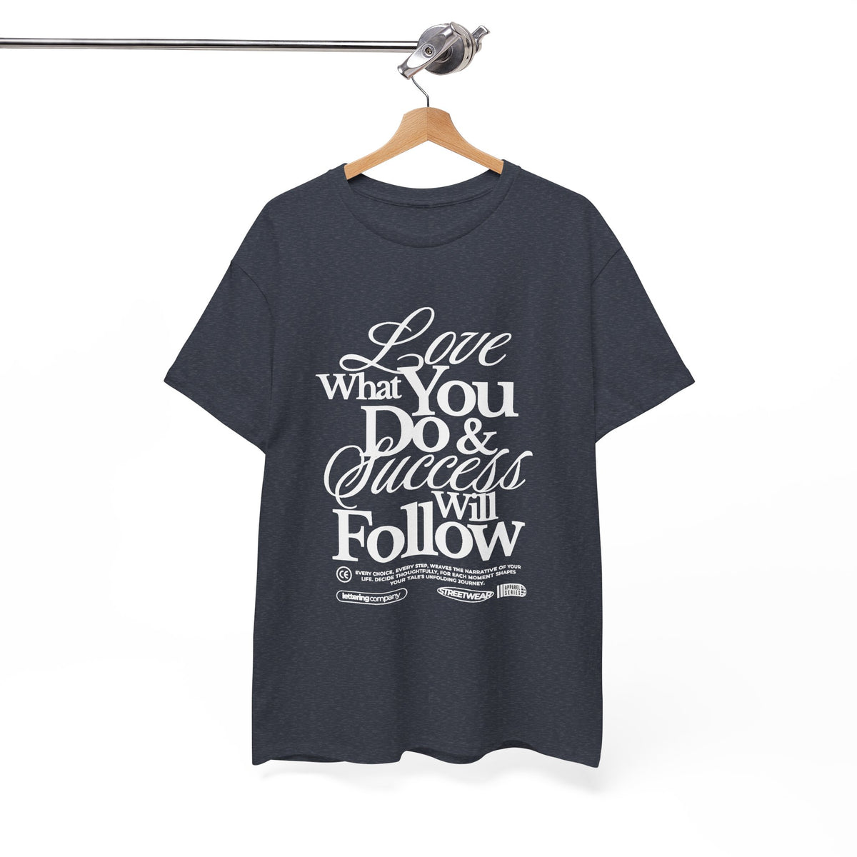 Motivational Unisex Heavy Cotton Tee - Love What You Do & Success Will Follow, Inspirational Shirt, Positive Vibes T-Shirt, Gift for [...]