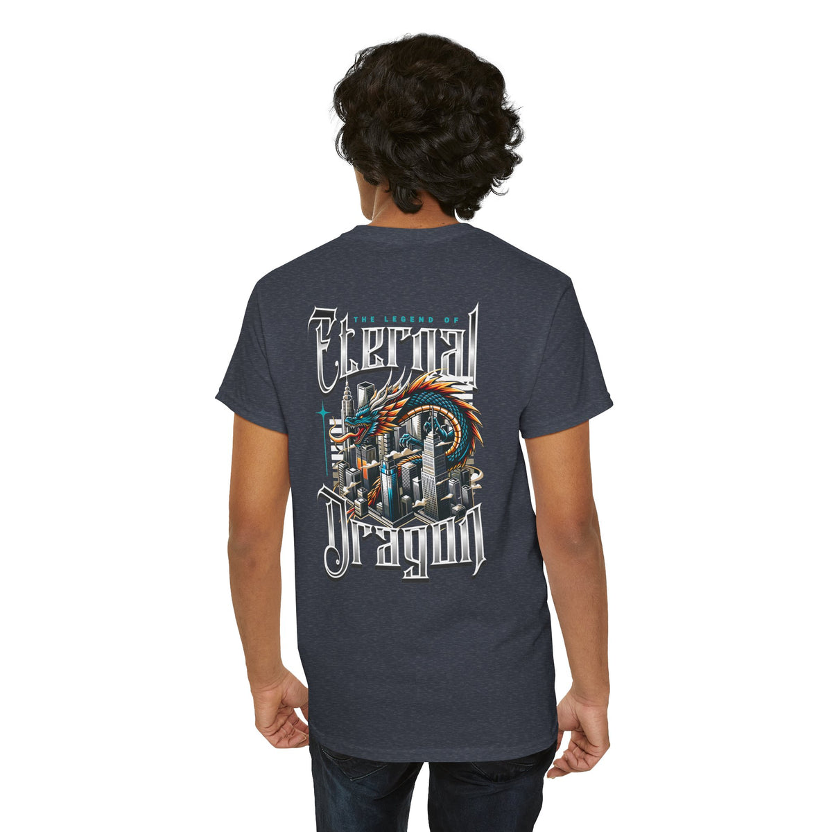 Fierce Dragon Graphic Tee, Unisex Cotton T-Shirt, Casual Streetwear, Fantasy Theme, Gift for Dragon Lovers