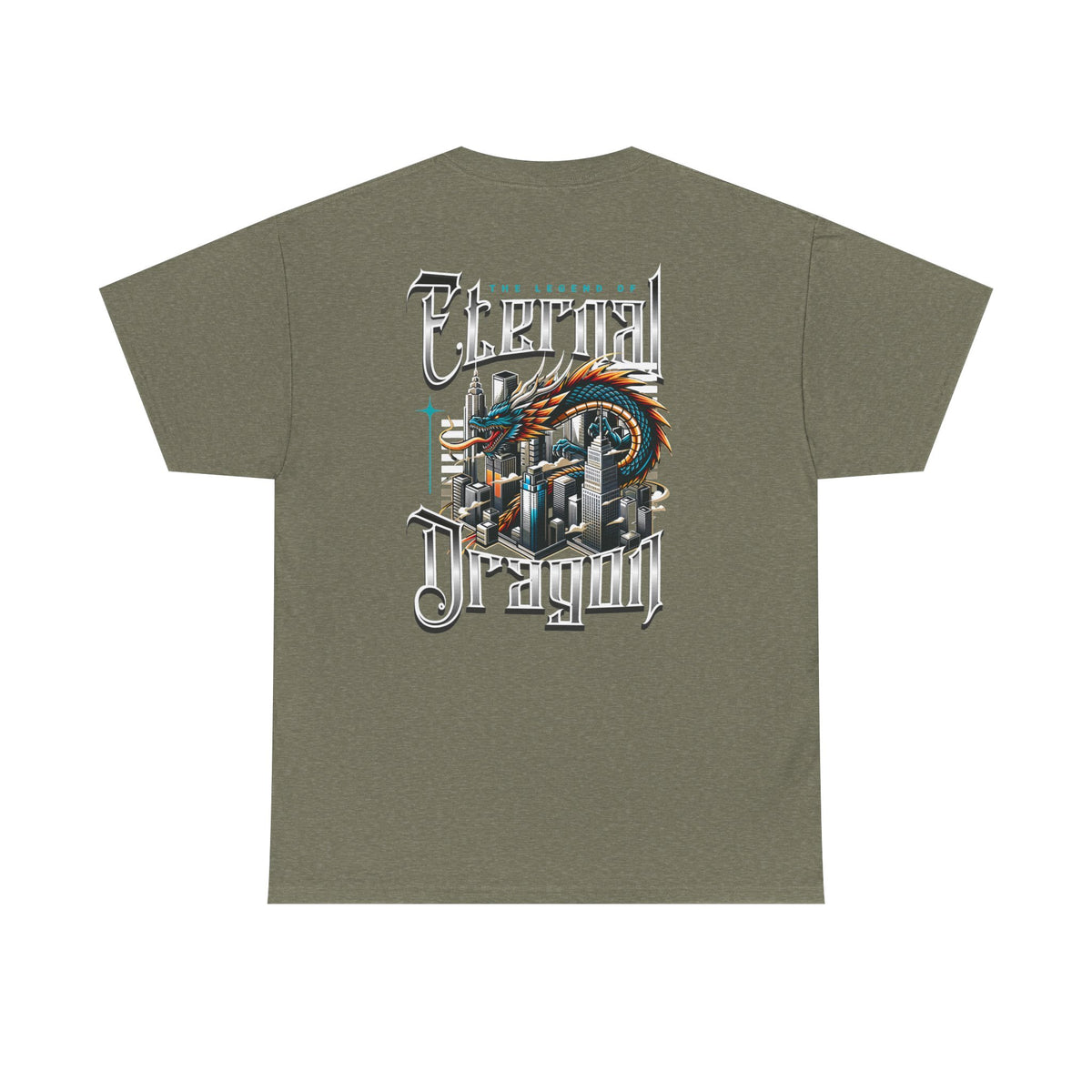 Fierce Dragon Graphic Tee, Unisex Cotton T-Shirt, Casual Streetwear, Fantasy Theme, Gift for Dragon Lovers
