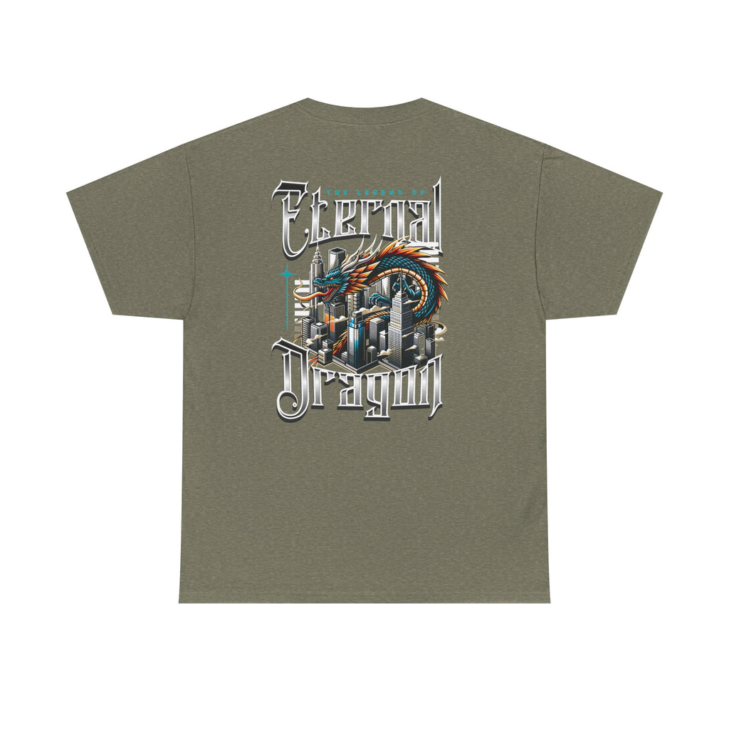Electric Dragon T‑Shirt — Retro City Dragon Graphic Tee