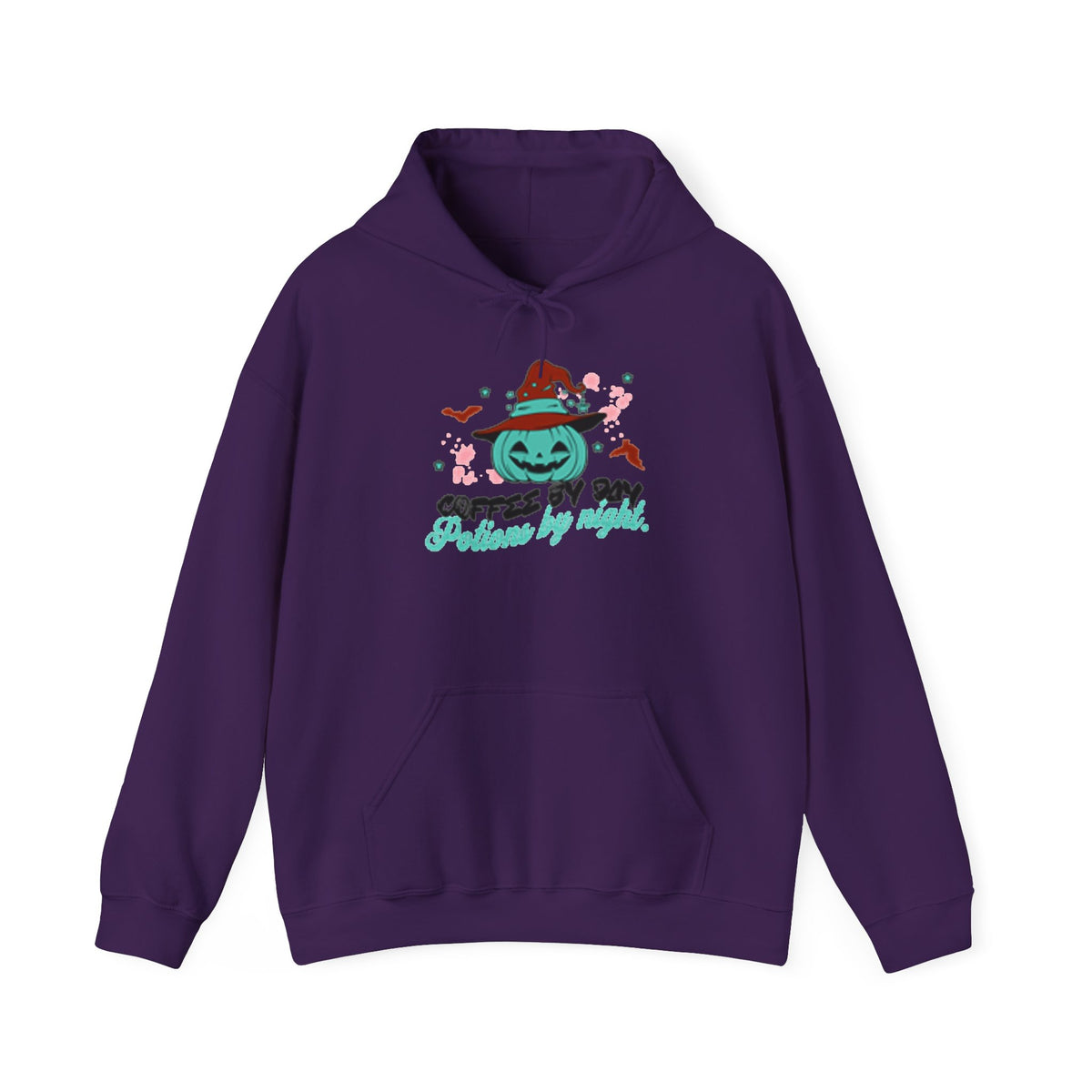 Coffee & Cozy Pumpkin Hoodie — “Coffee Is My Potion, By Magic” Fall Sweatshirt