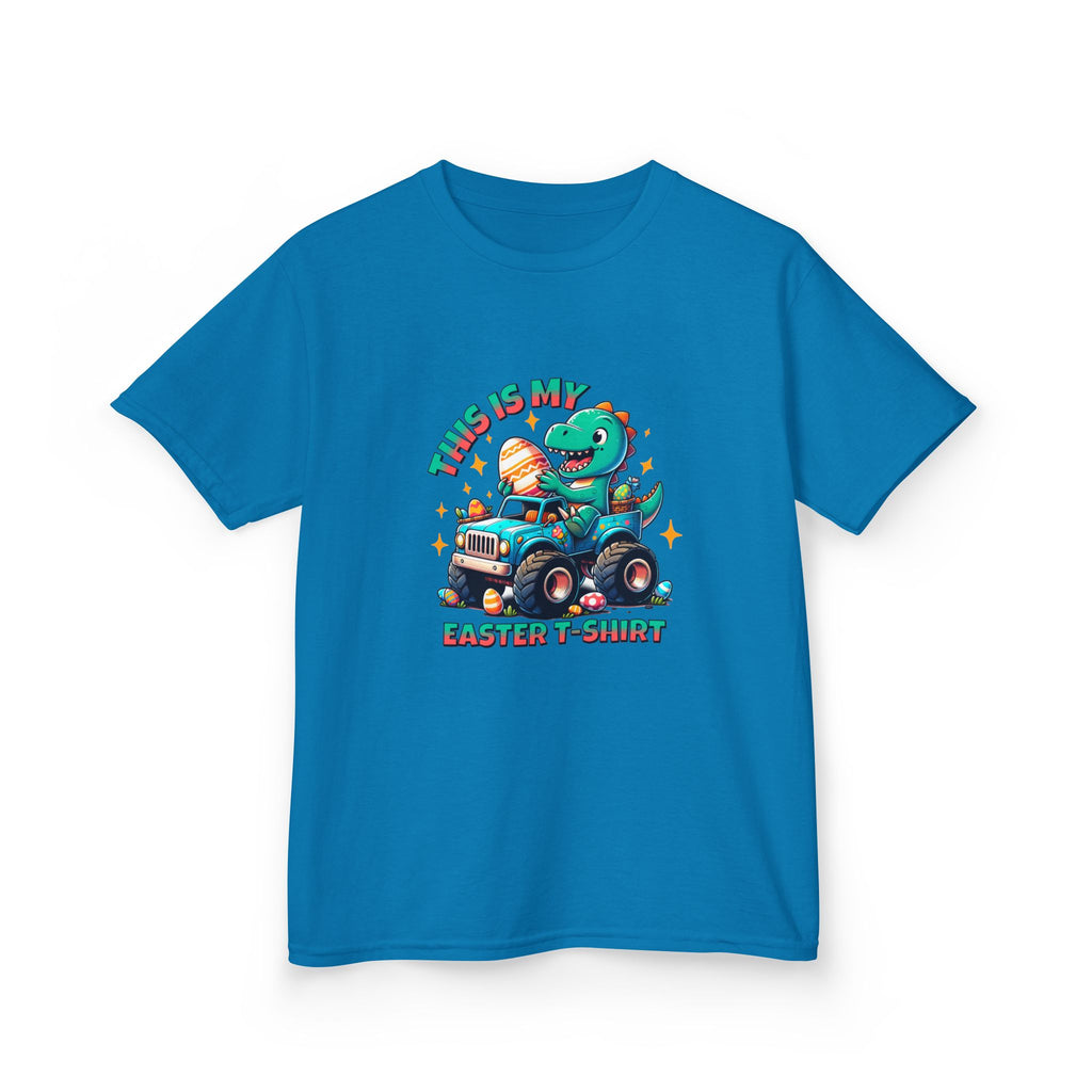 Kids Easter T-Shirt - "This Is My Easter T-Shirt" with Fun Dinosaur Graphic