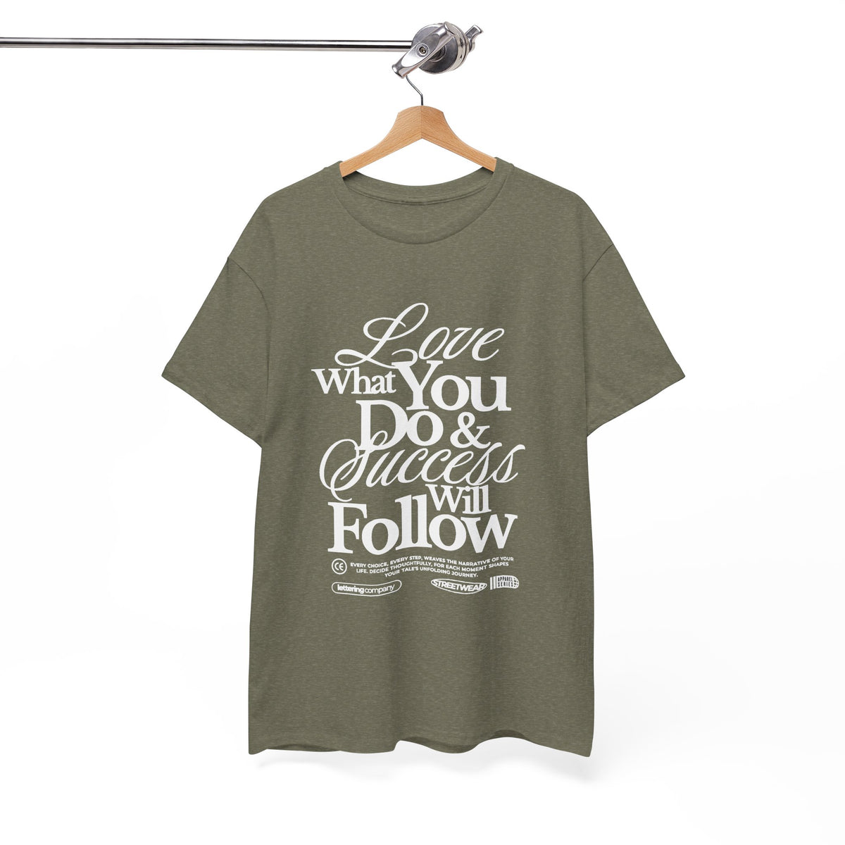 Motivational Unisex Heavy Cotton Tee - Love What You Do & Success Will Follow, Inspirational Shirt, Positive Vibes T-Shirt, Gift for [...]