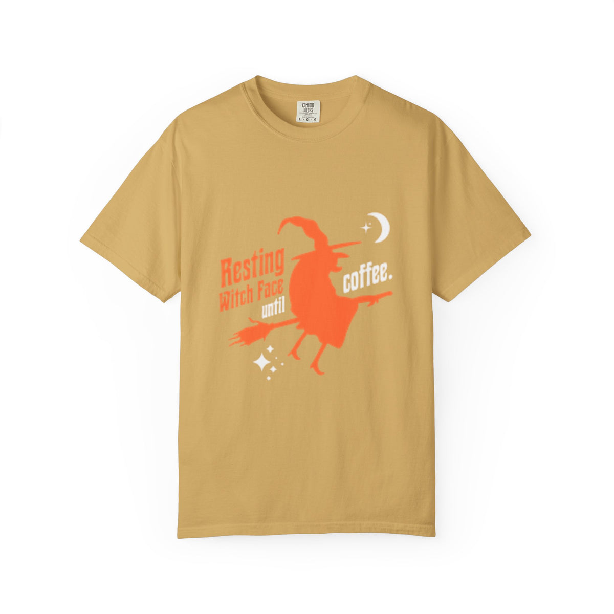 Resting Witch Face Coffee T-Shirt for Coffee Lovers, Halloween Gift, Funny Witch Shirt, Unisex Casual Wear, Spooky Apparel