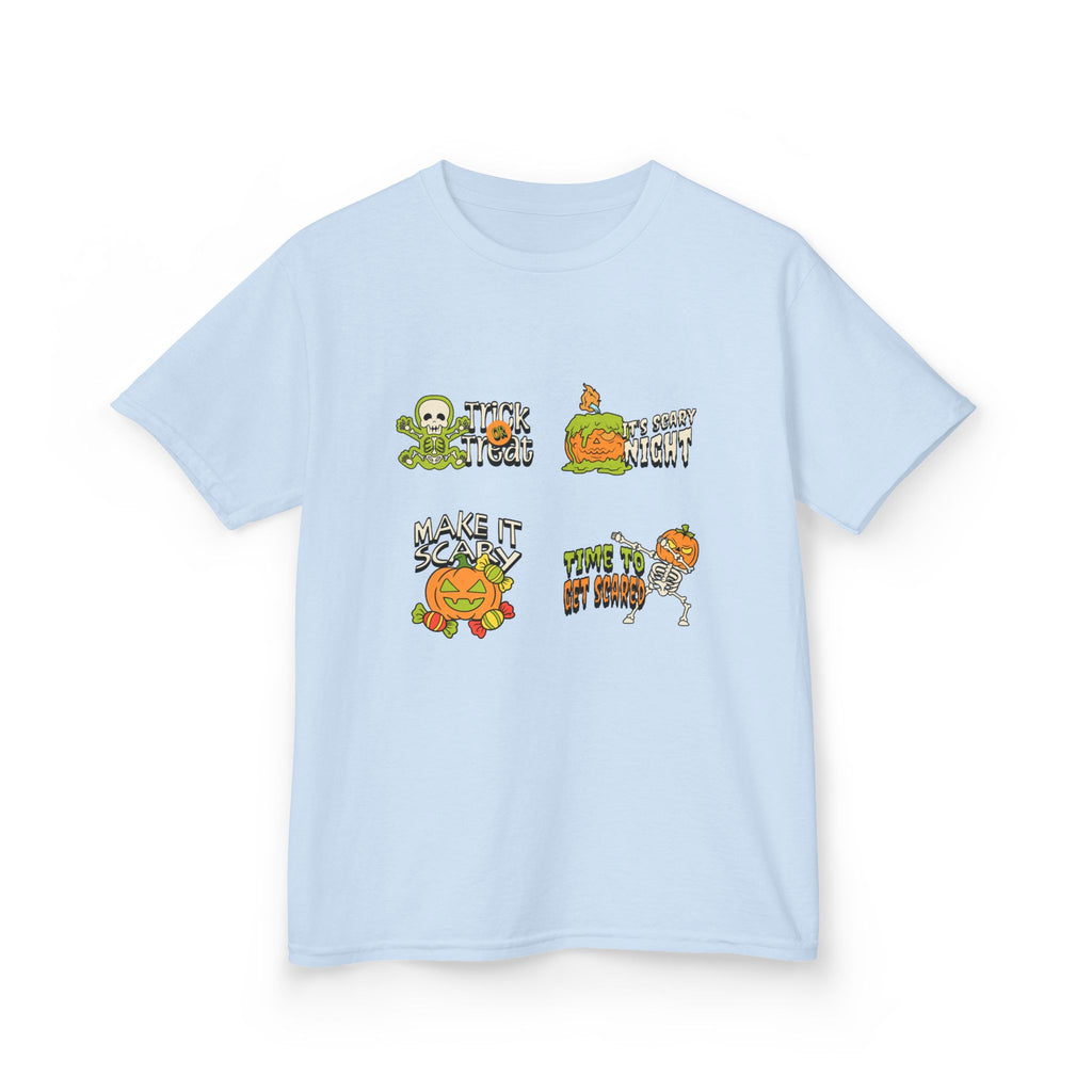 Kids Halloween Themed Tee, Fun Graphic Tee for Kids, Scary and Cute Halloween Shirt, Halloween Party Tee, Trick or Treat Shirt