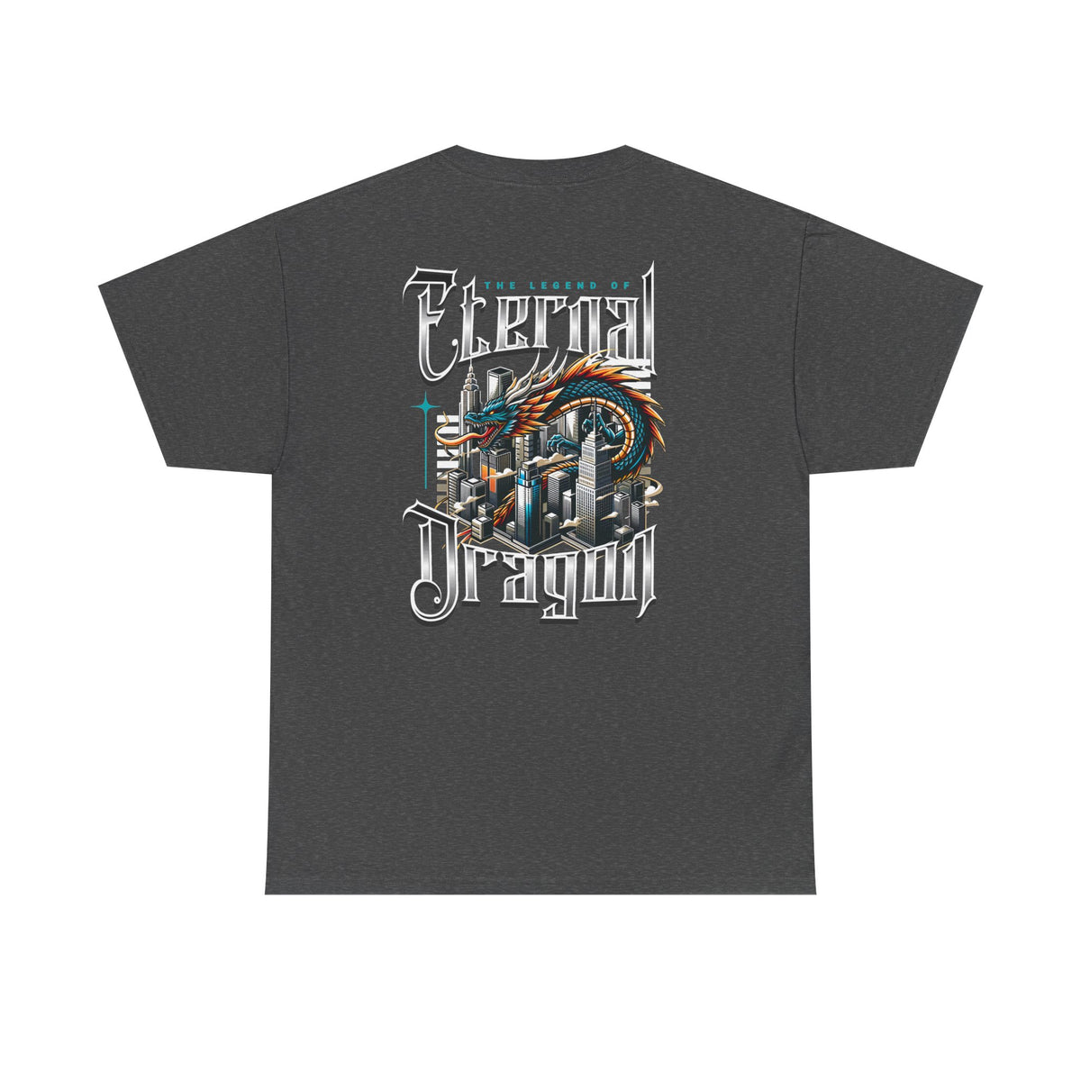 Electric Dragon T‑Shirt — Retro City Dragon Graphic Tee