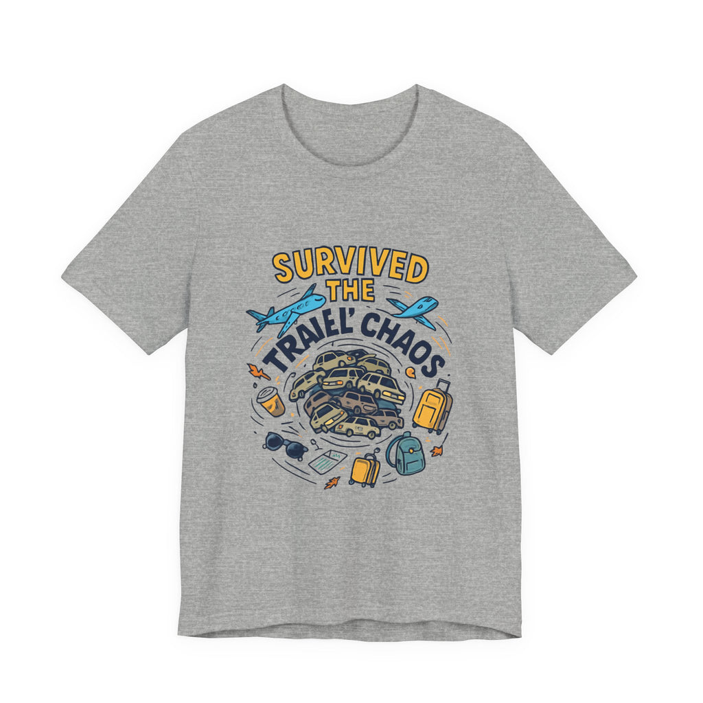 Survived the Travel Chaos T-Shirt — Funny Vacation & Travel Lover Tee