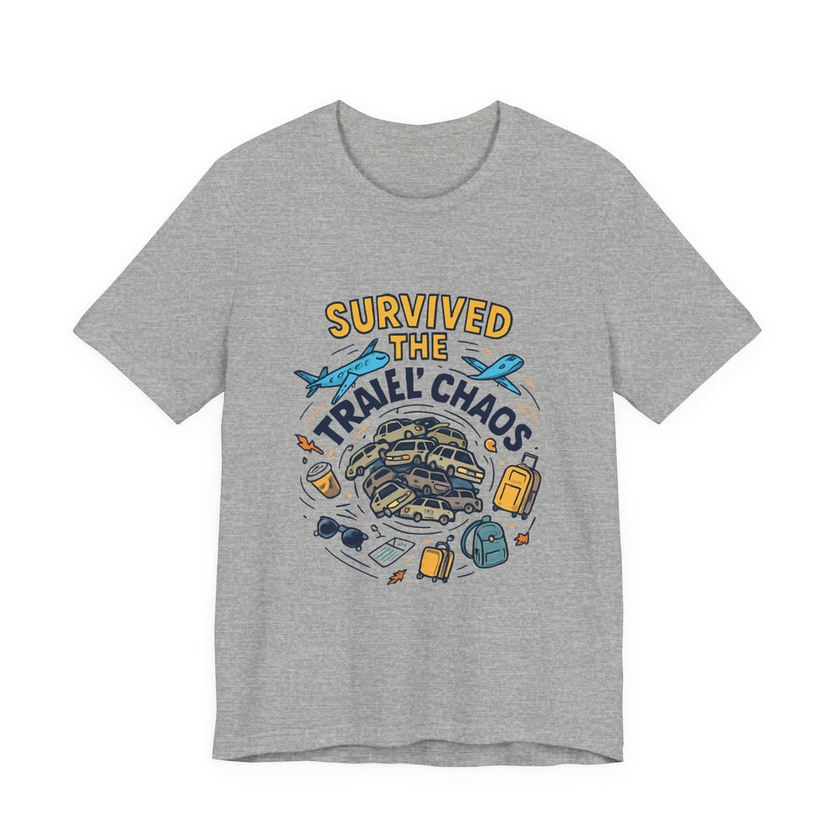 Survived the Travel Chaos T-Shirt — Funny Vacation & Travel Lover Tee