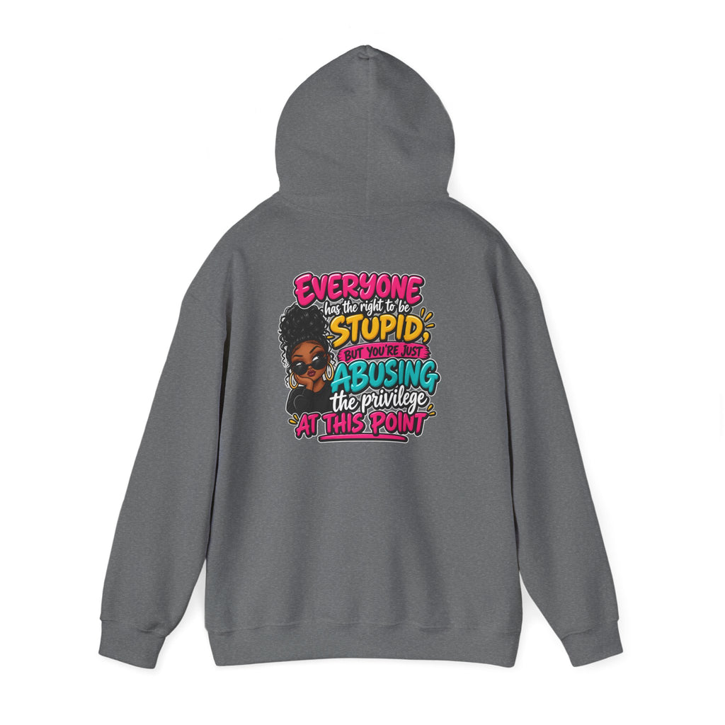 I'm Not Stupid" Bold Graphic Afrocentric Statement Hoodie