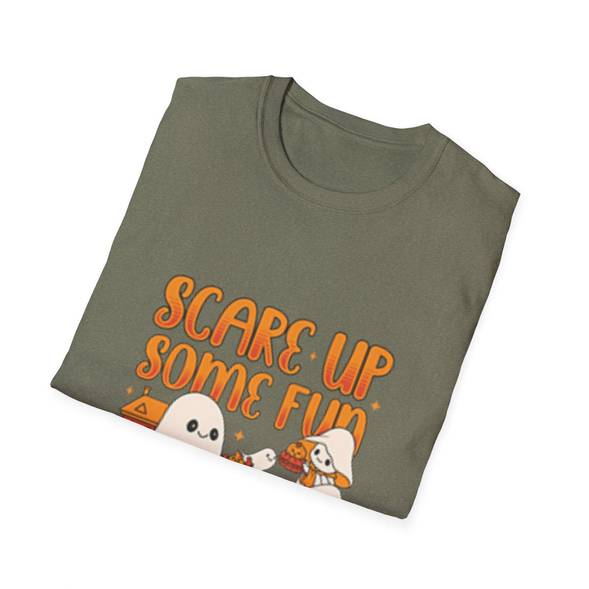 Happy Halloween Ghosts Unisex T-Shirt, Scare Up Some Fun Tee, Spooky T-Shirt, Cute Halloween Shirt, Fall Outfit, Trick or Treat Top
