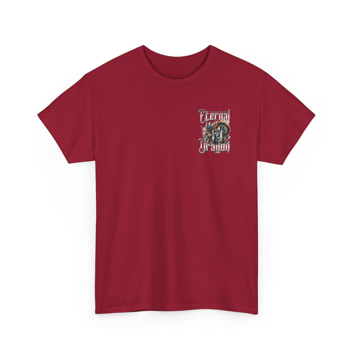 Fierce Dragon Graphic Tee, Unisex Cotton T-Shirt, Casual Streetwear, Fantasy Theme, Gift for Dragon Lovers