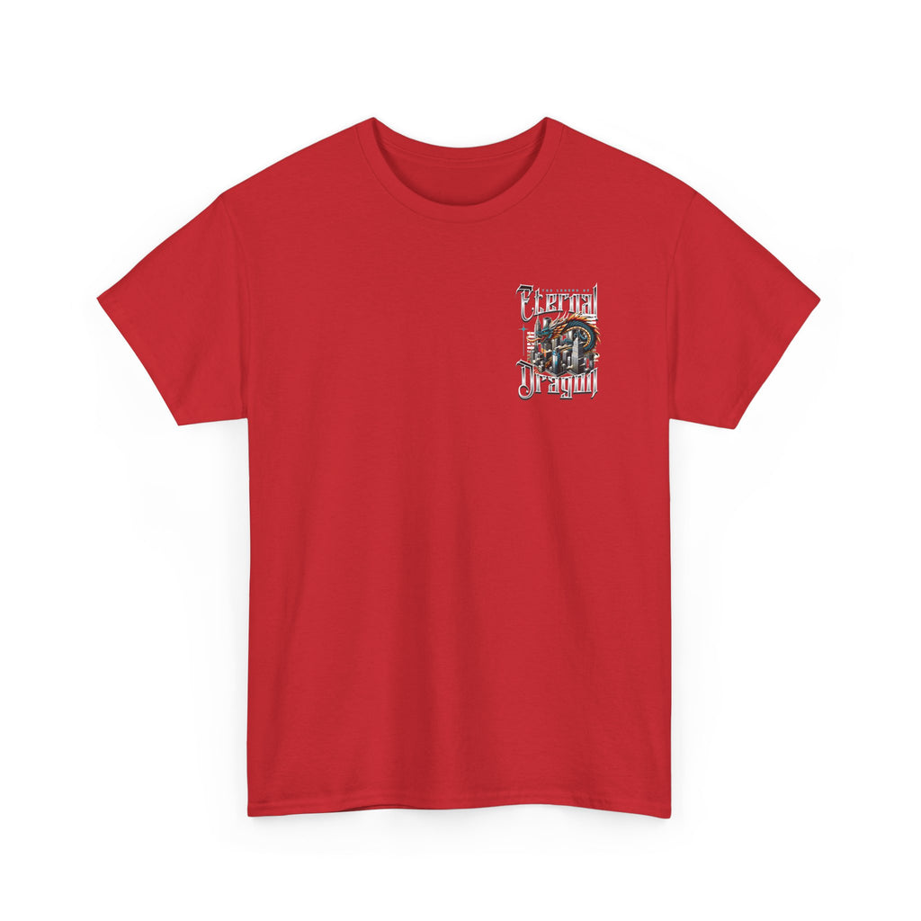 Fierce Dragon Graphic Tee, Unisex Cotton T-Shirt, Casual Streetwear, Fantasy Theme, Gift for Dragon Lovers
