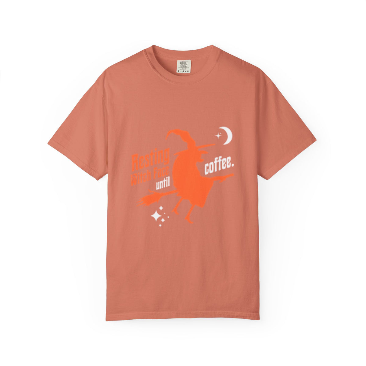 Resting Witch Face Coffee T-Shirt for Coffee Lovers, Halloween Gift, Funny Witch Shirt, Unisex Casual Wear, Spooky Apparel