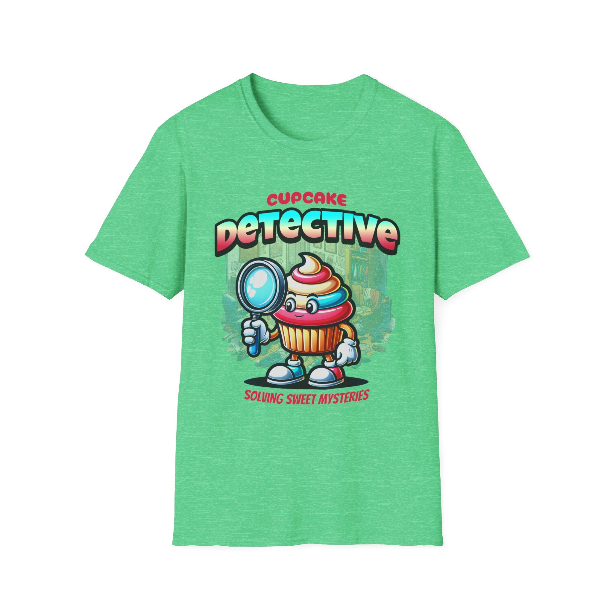 Cupcake Detective T-Shirt — 'Solving Sweet Mysteries' Cute Bakery Lover Tee