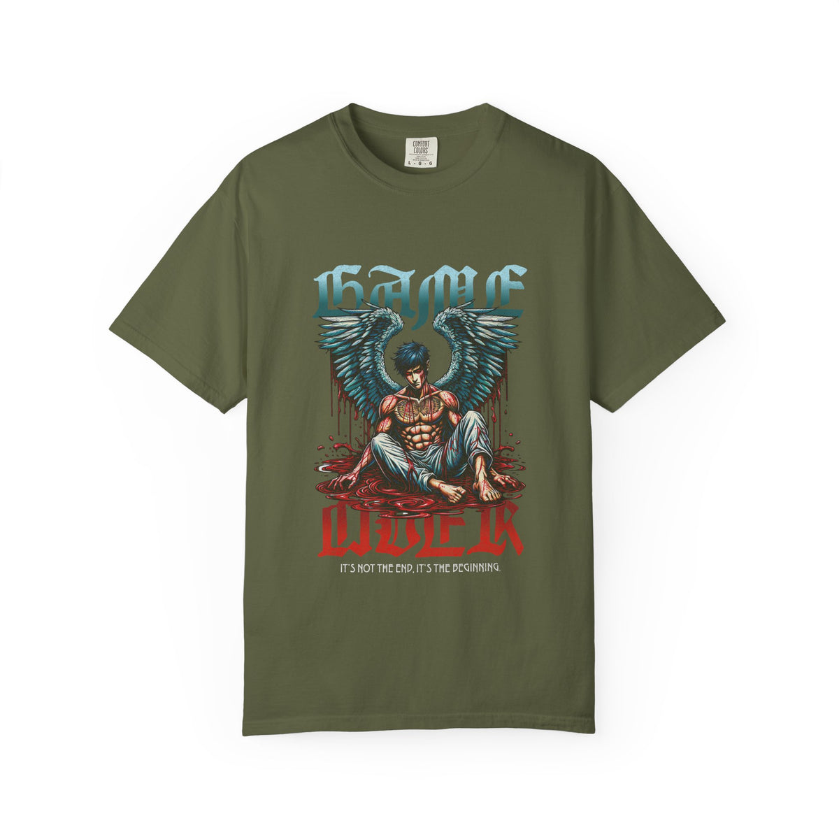 Fallen Angel Graphic T-Shirt — 'Blood & Water' Gothic Skate Tee