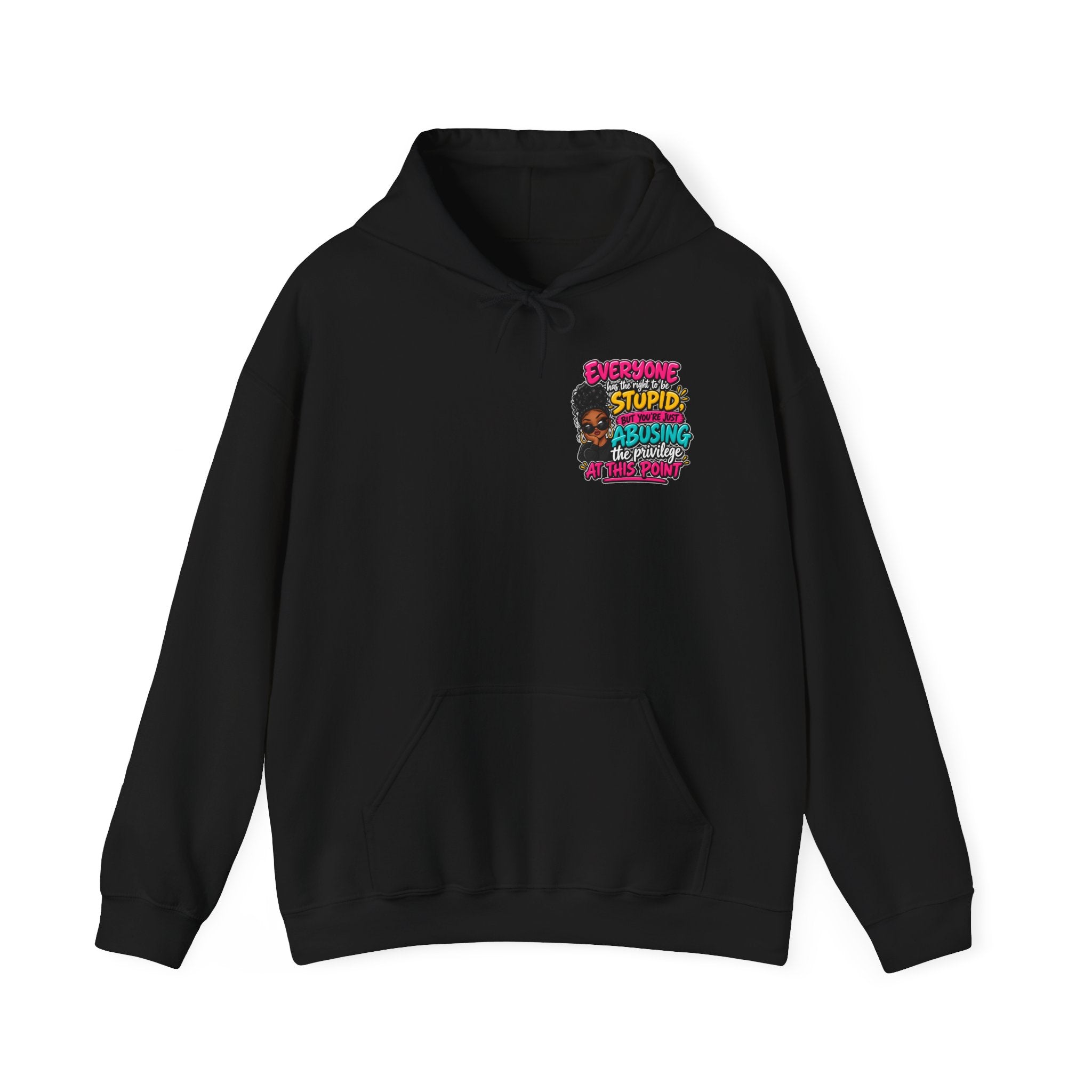 I'm Not Stupid" Bold Graphic Afrocentric Statement Hoodie
