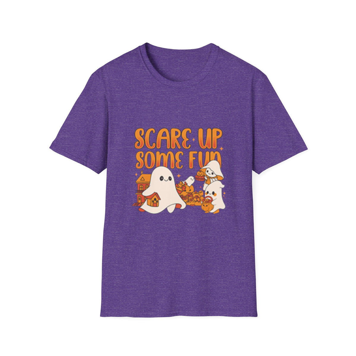 Happy Halloween Ghosts Unisex T-Shirt, Scare Up Some Fun Tee, Spooky T-Shirt, Cute Halloween Shirt, Fall Outfit, Trick or Treat Top