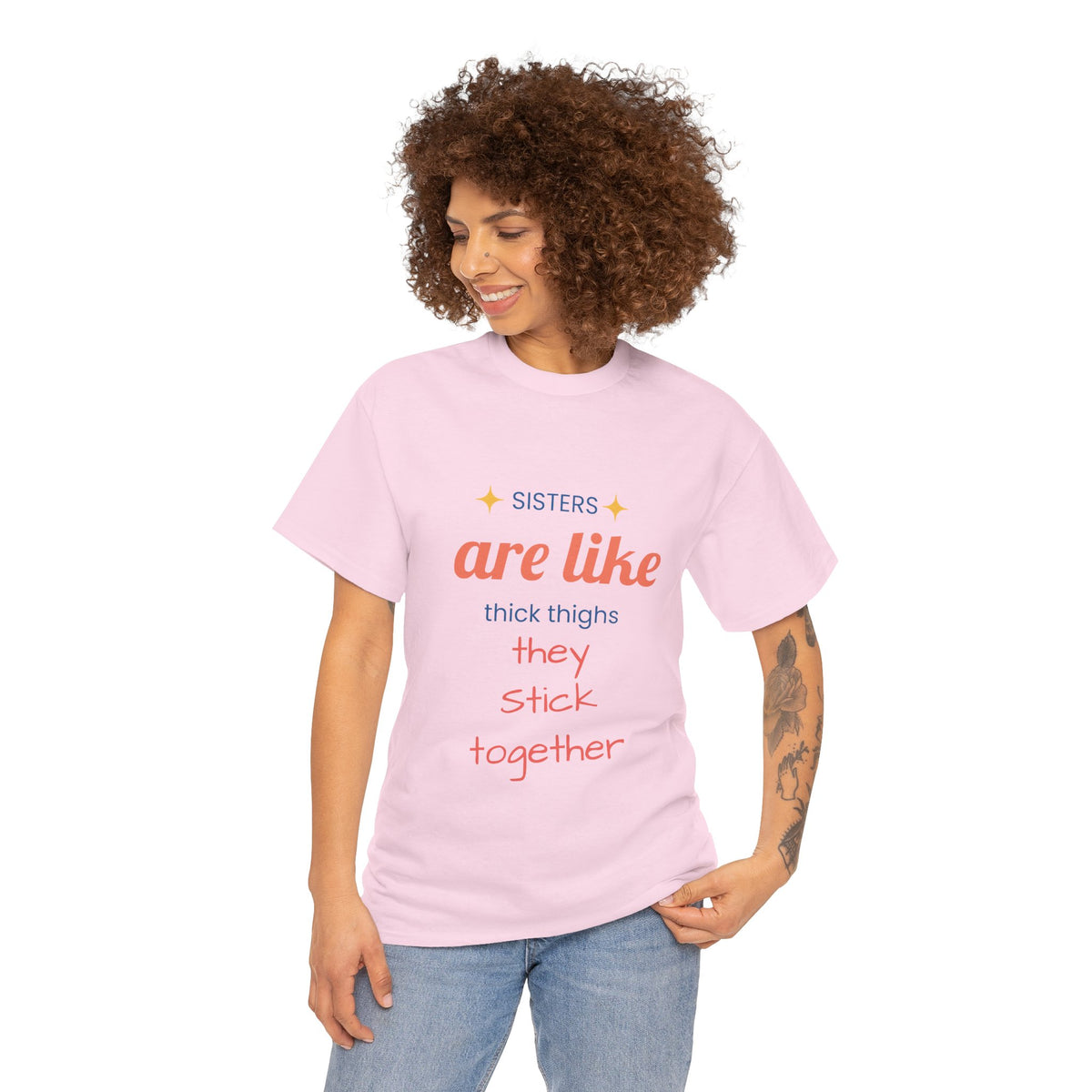 Sisterhood Heavy Cotton Tee - Perfect for Family, Friendship, Birthdays, Sibling Days, or Just Because!