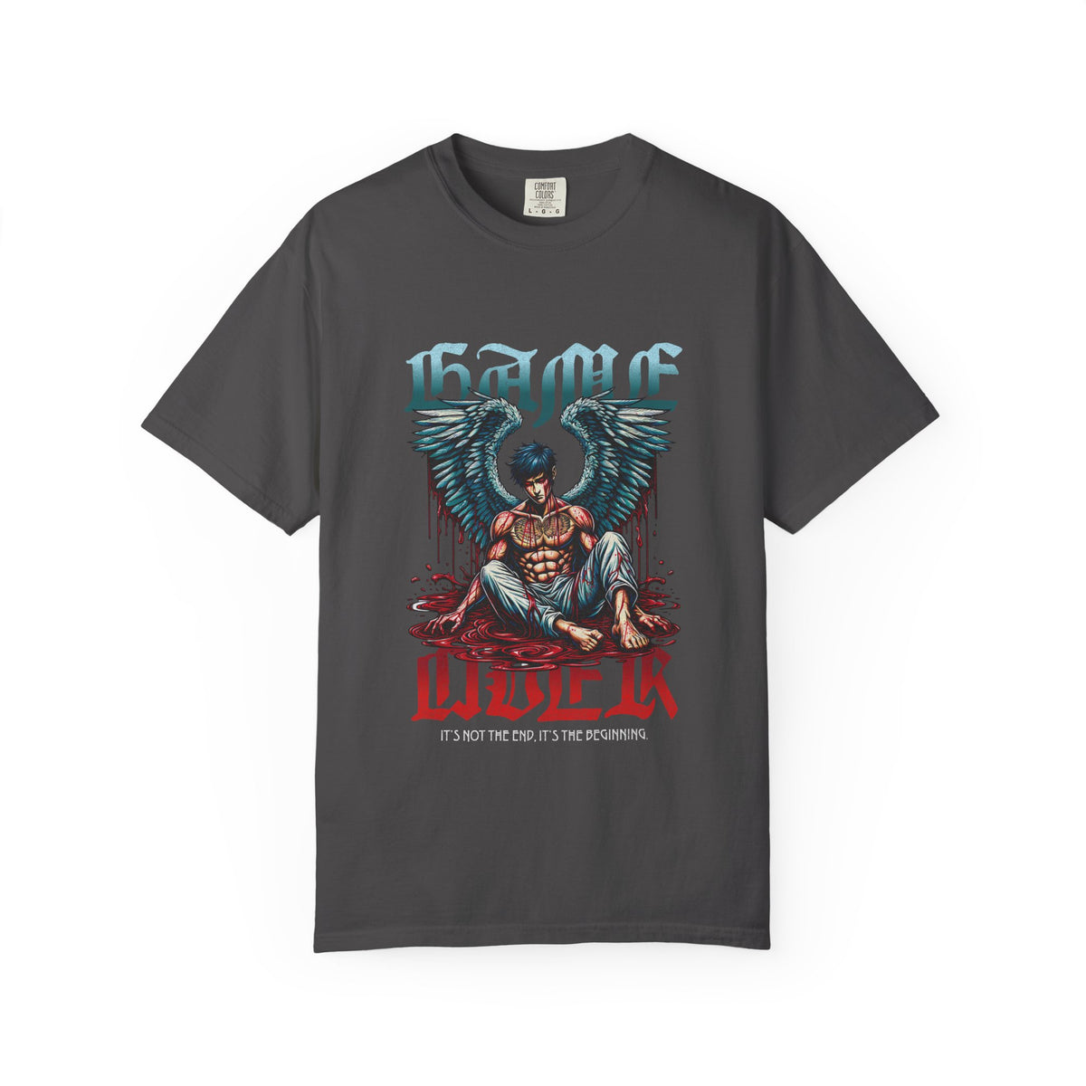 Fallen Angel Graphic T-Shirt — 'Blood & Water' Gothic Skate Tee