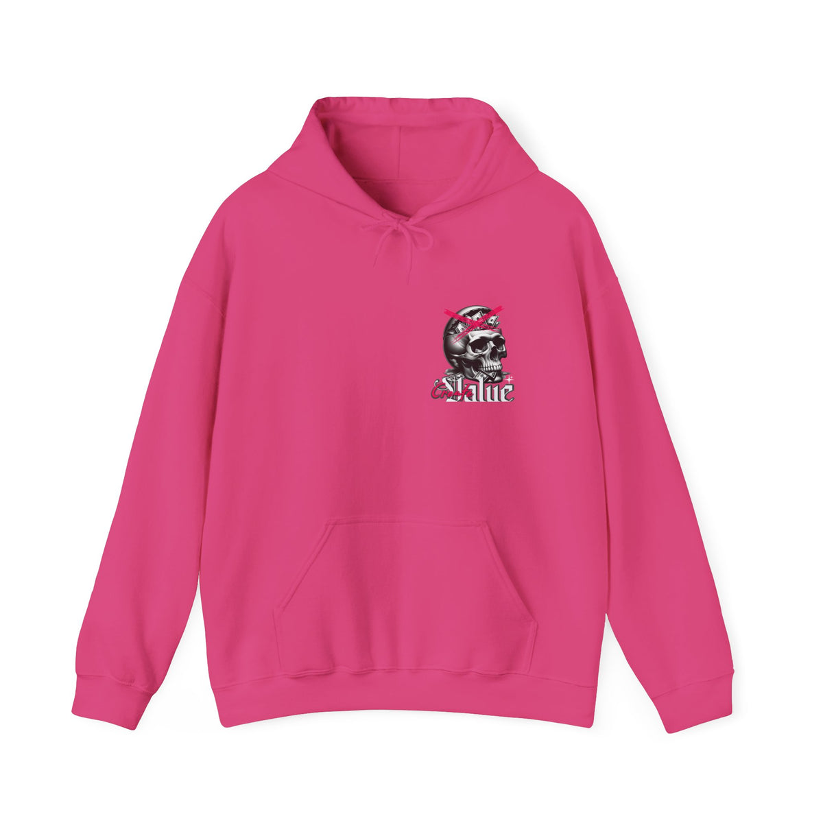 Money Cannot Buy Skull Hoodie, Unisex Heavy Blend Sweatshirt, Skate Style Apparel, Gothic Fashion, Casual Layering Top, Halloween Gift