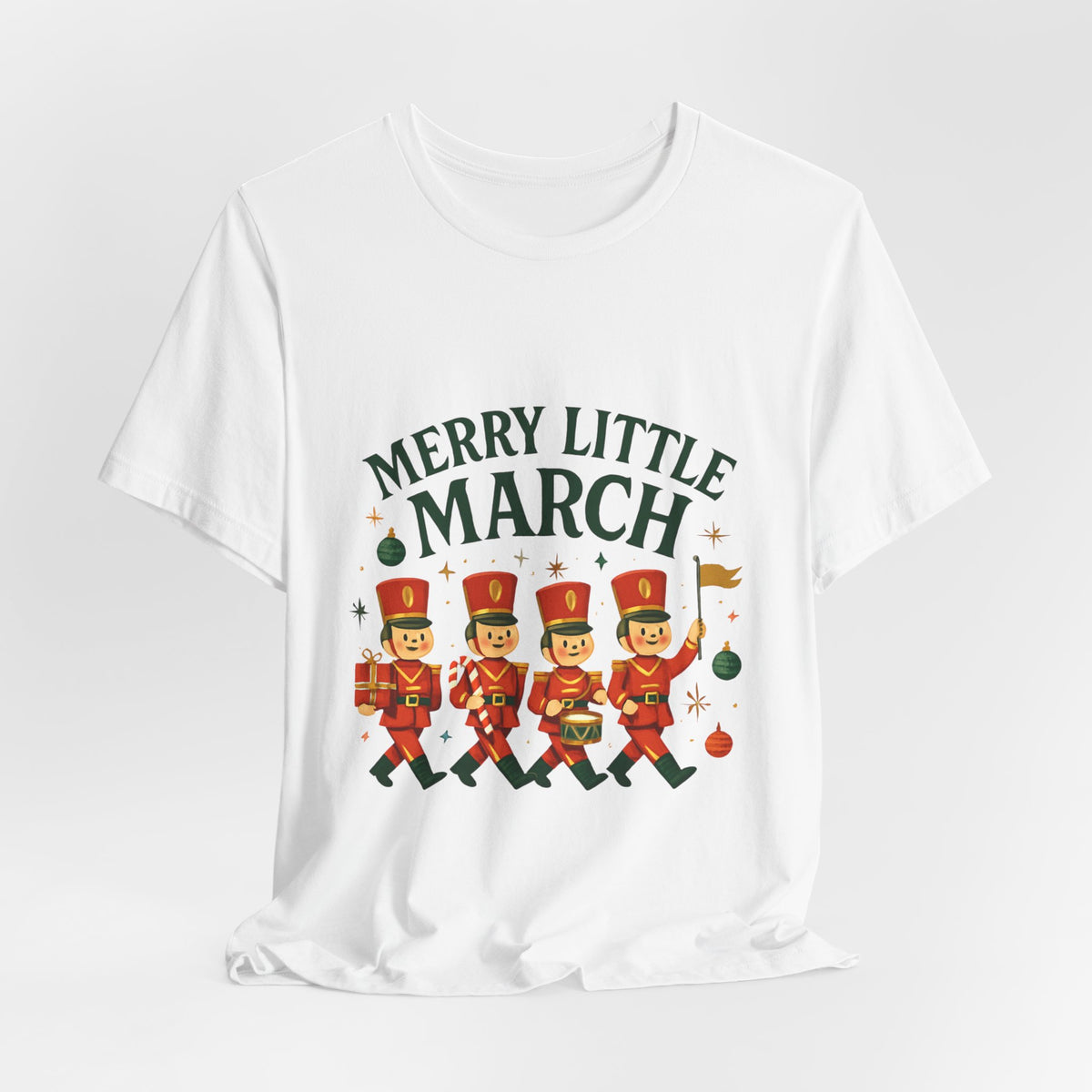 Merry Little March Nutcracker Toy Soldier Christmas Tee