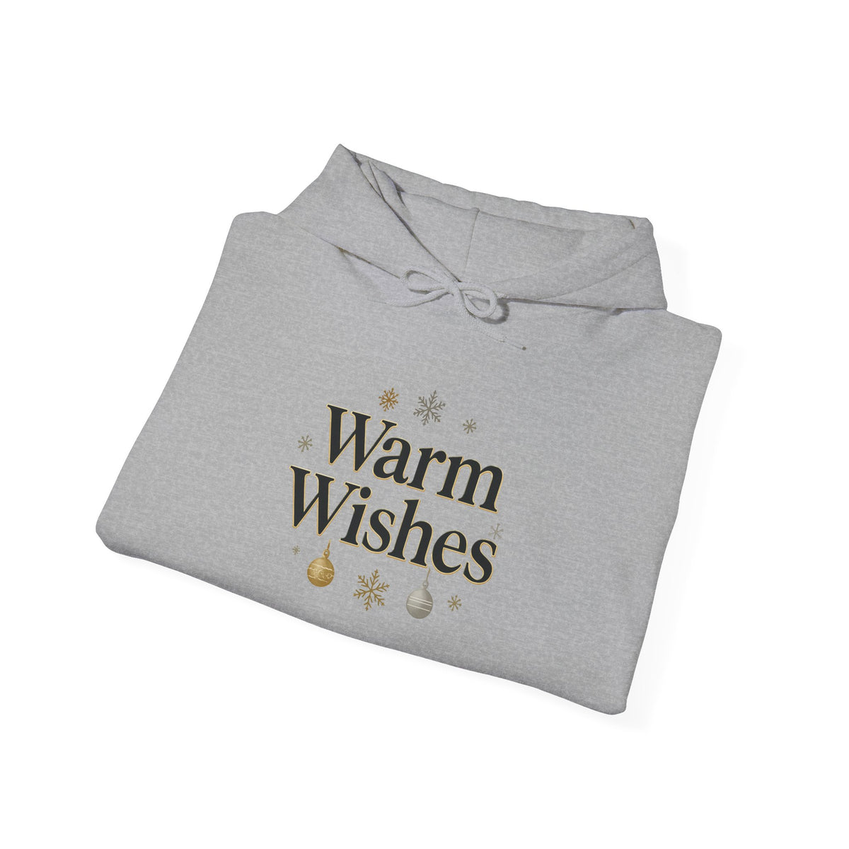 Warm Wishes Hoodie — Cozy Holiday Holiday Season Pullover with Festive Ornaments