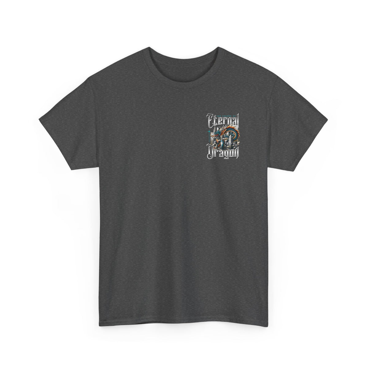 Electric Dragon T‑Shirt — Retro City Dragon Graphic Tee