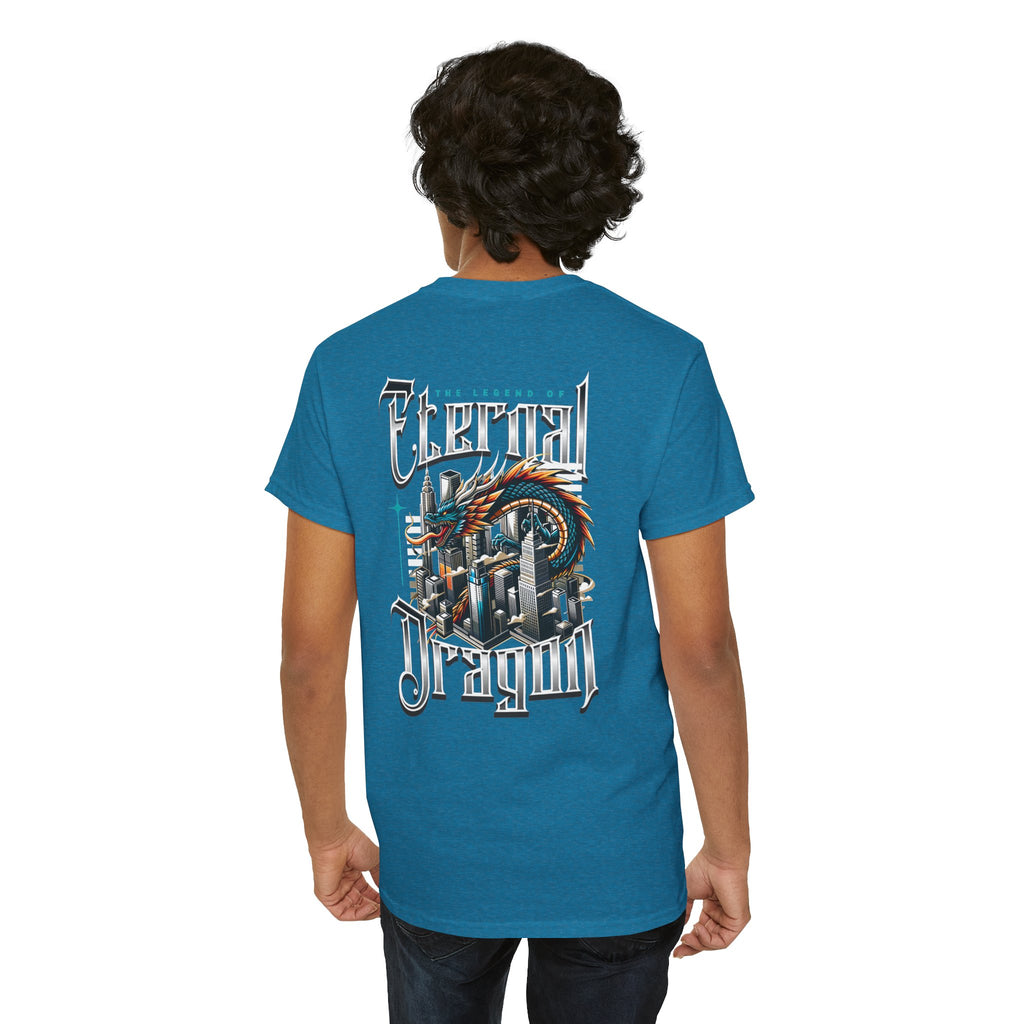 Fierce Dragon Graphic Tee, Unisex Cotton T-Shirt, Casual Streetwear, Fantasy Theme, Gift for Dragon Lovers