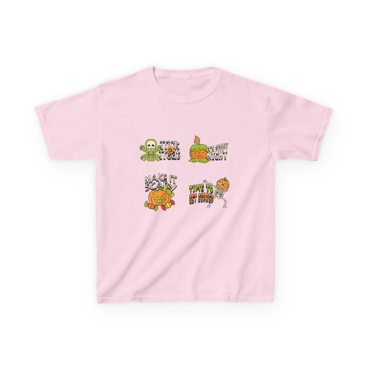 Kids Halloween Themed Tee, Fun Graphic Tee for Kids, Scary and Cute Halloween Shirt, Halloween Party Tee, Trick or Treat Shirt