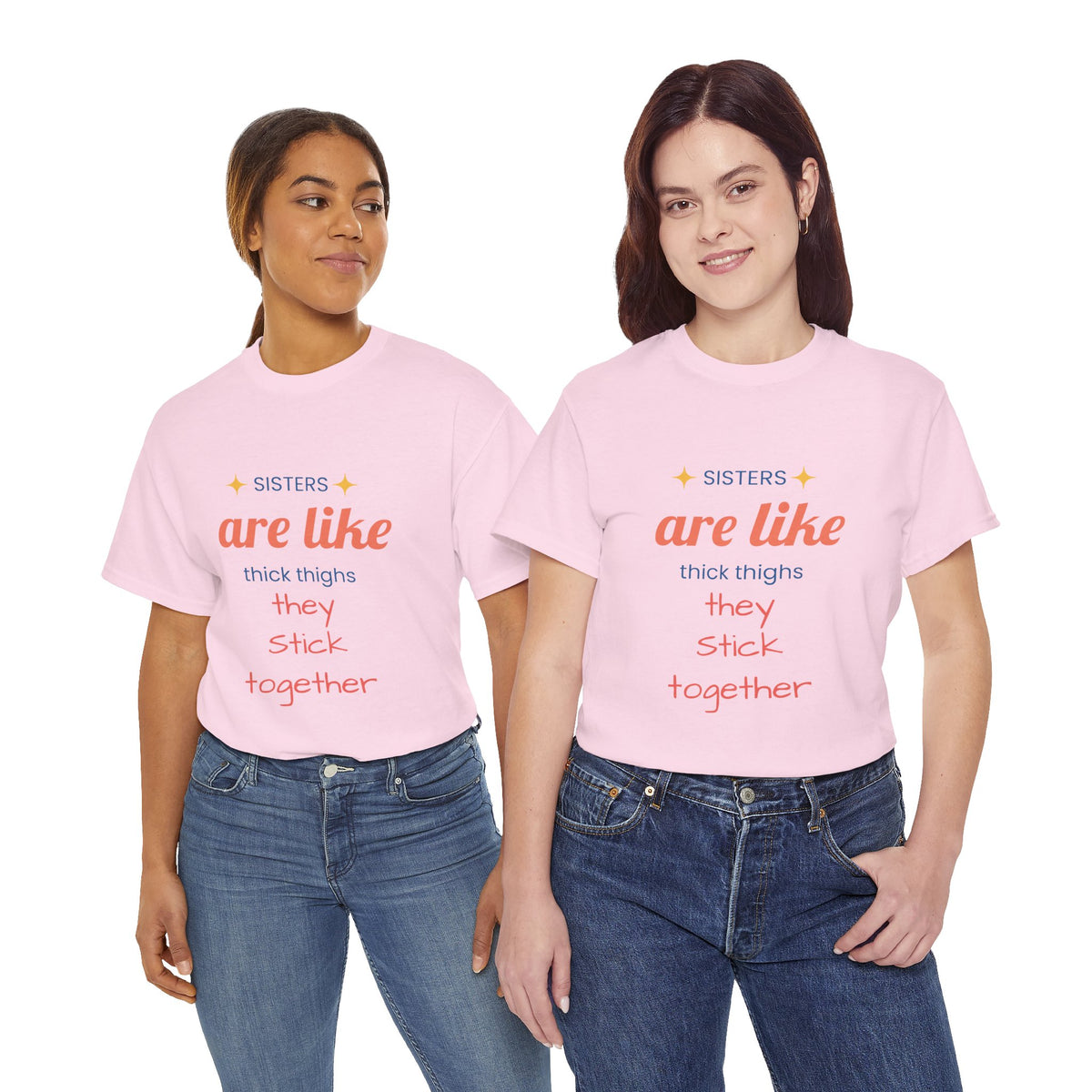 Sisterhood Heavy Cotton Tee - Perfect for Family, Friendship, Birthdays, Sibling Days, or Just Because!