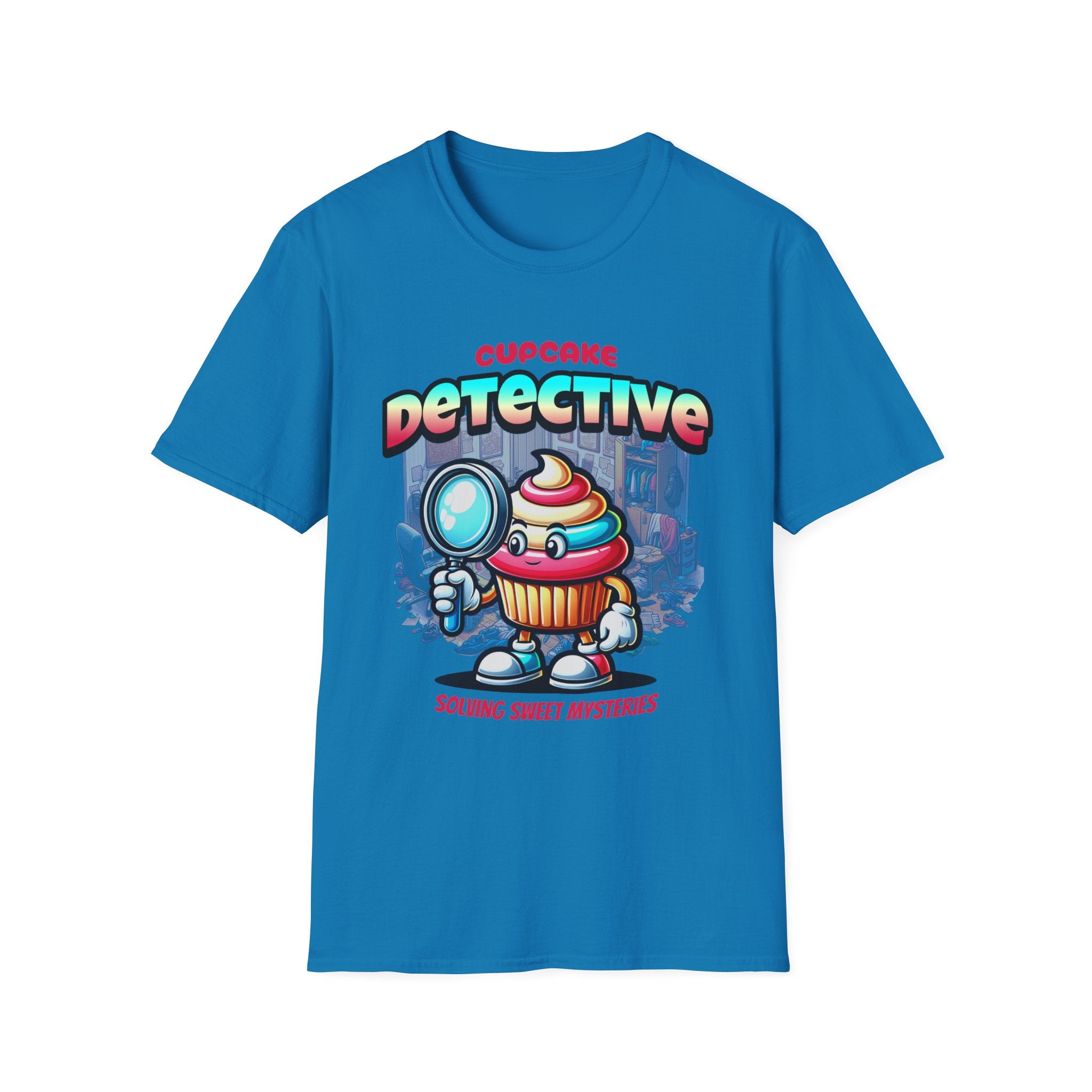 Cupcake Detective T-Shirt — 'Solving Sweet Mysteries' Cute Bakery Lover Tee