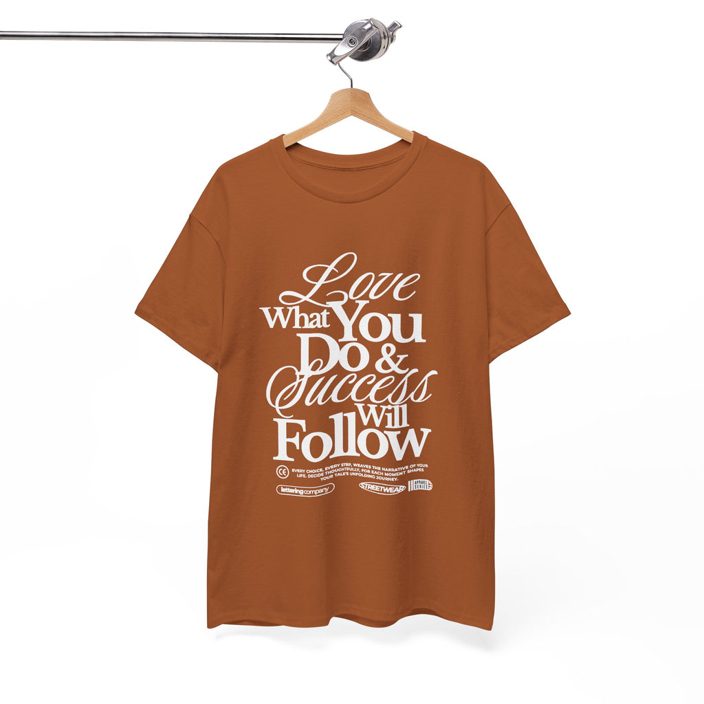 Motivational Unisex Heavy Cotton Tee - Love What You Do & Success Will Follow, Inspirational Shirt, Positive Vibes T-Shirt, Gift for [...]