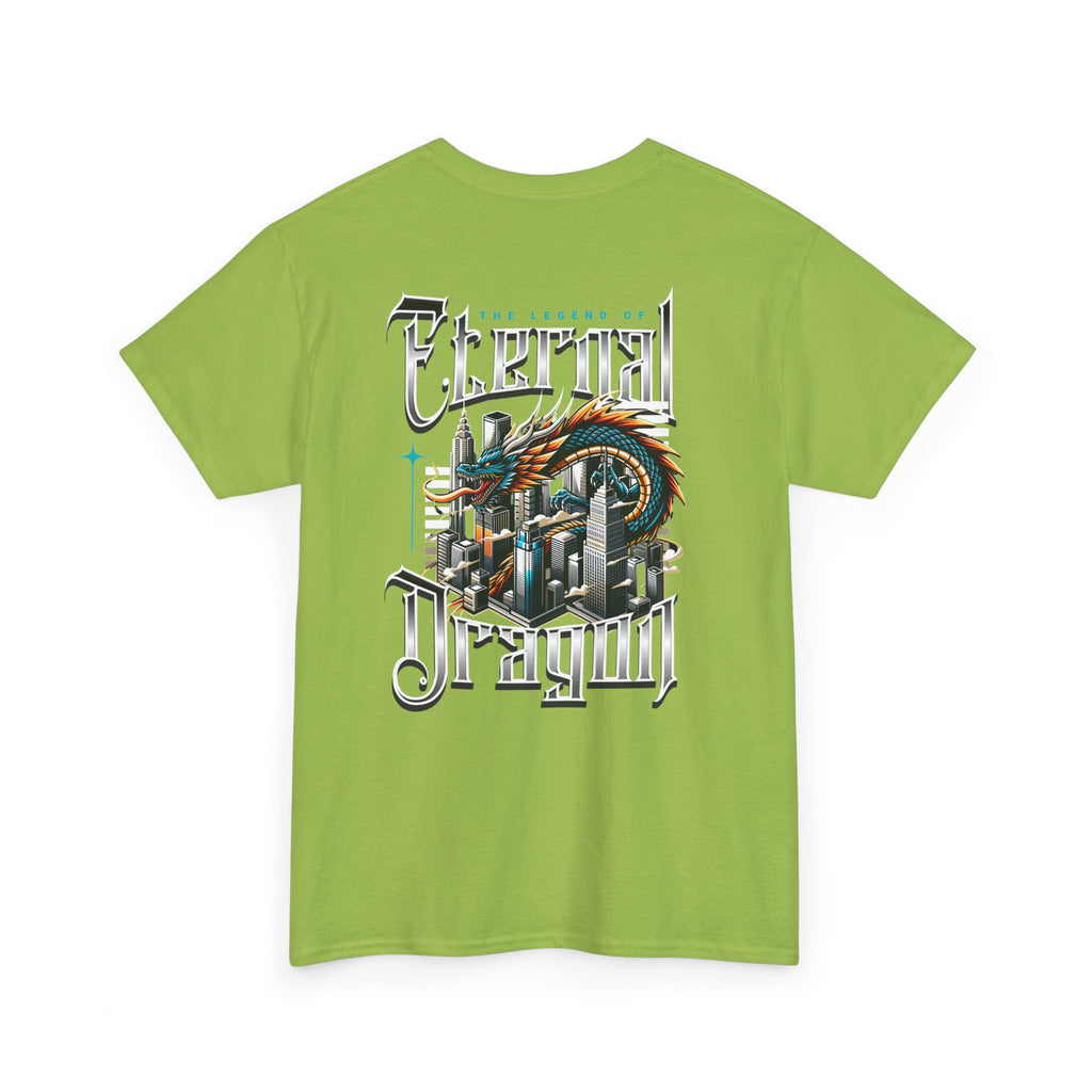 Electric Dragon T‑Shirt — Retro City Dragon Graphic Tee