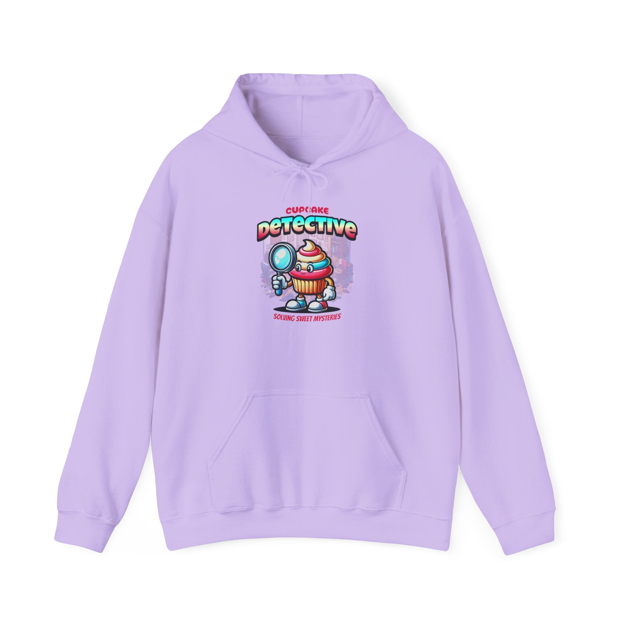 Detective Cupcake Hoodie — Cute Detective Dessert Graphic Sweatshirt