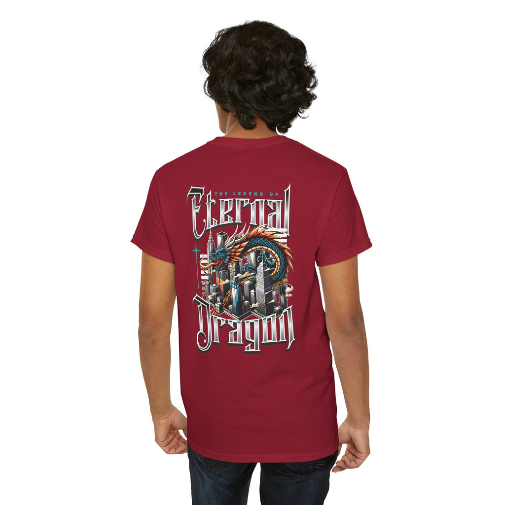 Fierce Dragon Graphic Tee, Unisex Cotton T-Shirt, Casual Streetwear, Fantasy Theme, Gift for Dragon Lovers