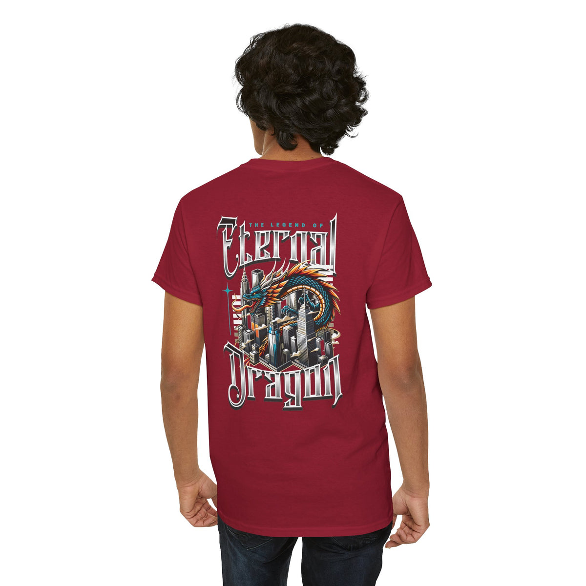 Fierce Dragon Graphic Tee, Unisex Cotton T-Shirt, Casual Streetwear, Fantasy Theme, Gift for Dragon Lovers