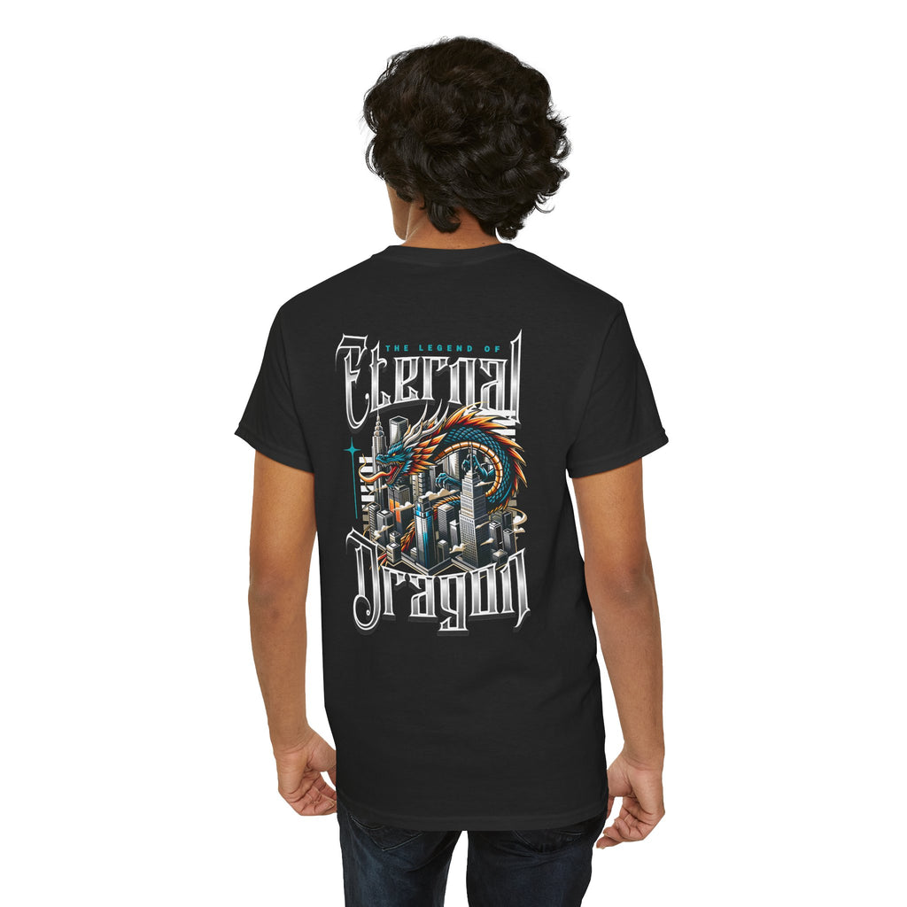 Fierce Dragon Graphic Tee, Unisex Cotton T-Shirt, Casual Streetwear, Fantasy Theme, Gift for Dragon Lovers