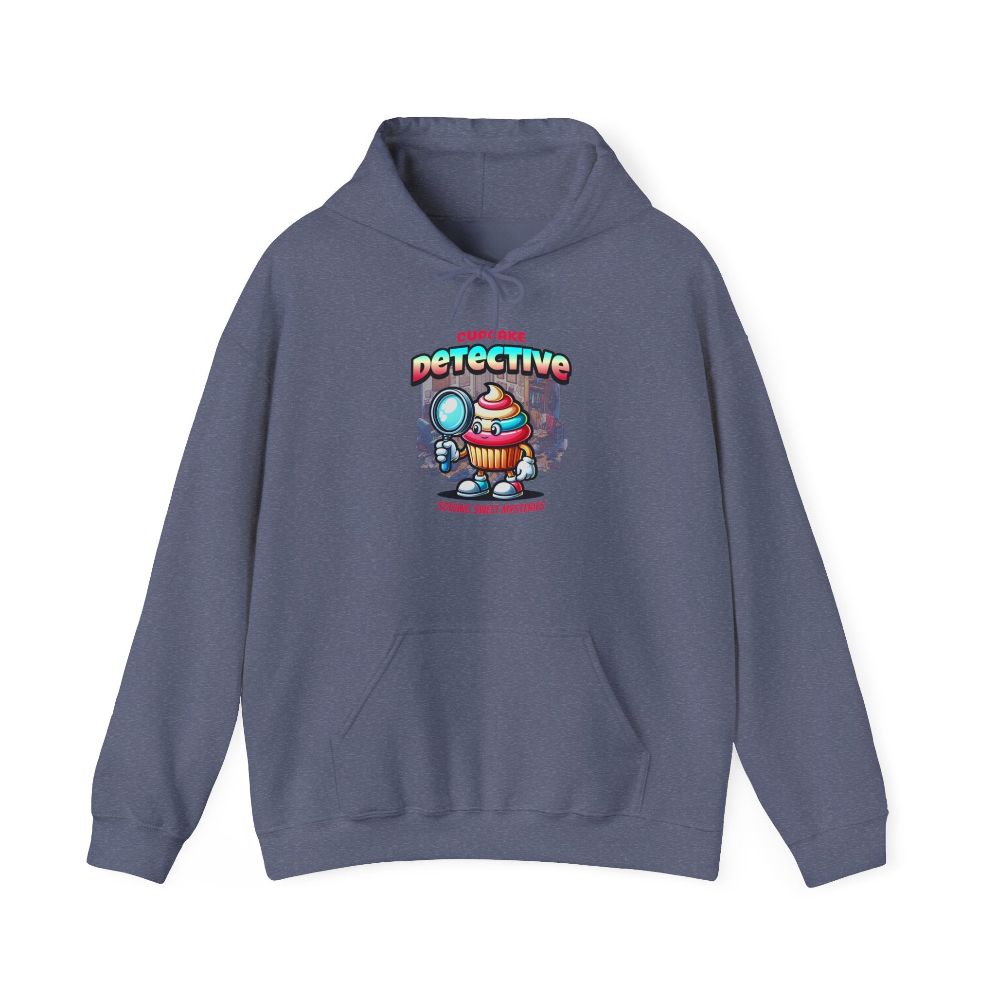 Detective Cupcake Hoodie — Cute Detective Dessert Graphic Sweatshirt