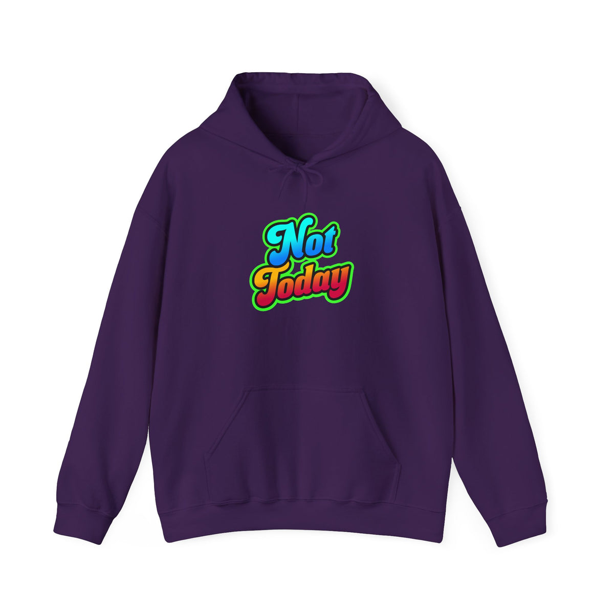 Chill Vibes Hoodie - Unisex Heavy Blend™ Hooded Sweatshirt with 'Not Today' Design, Cozy Casual Wear, Birthday Gift, Self-Care, [...]