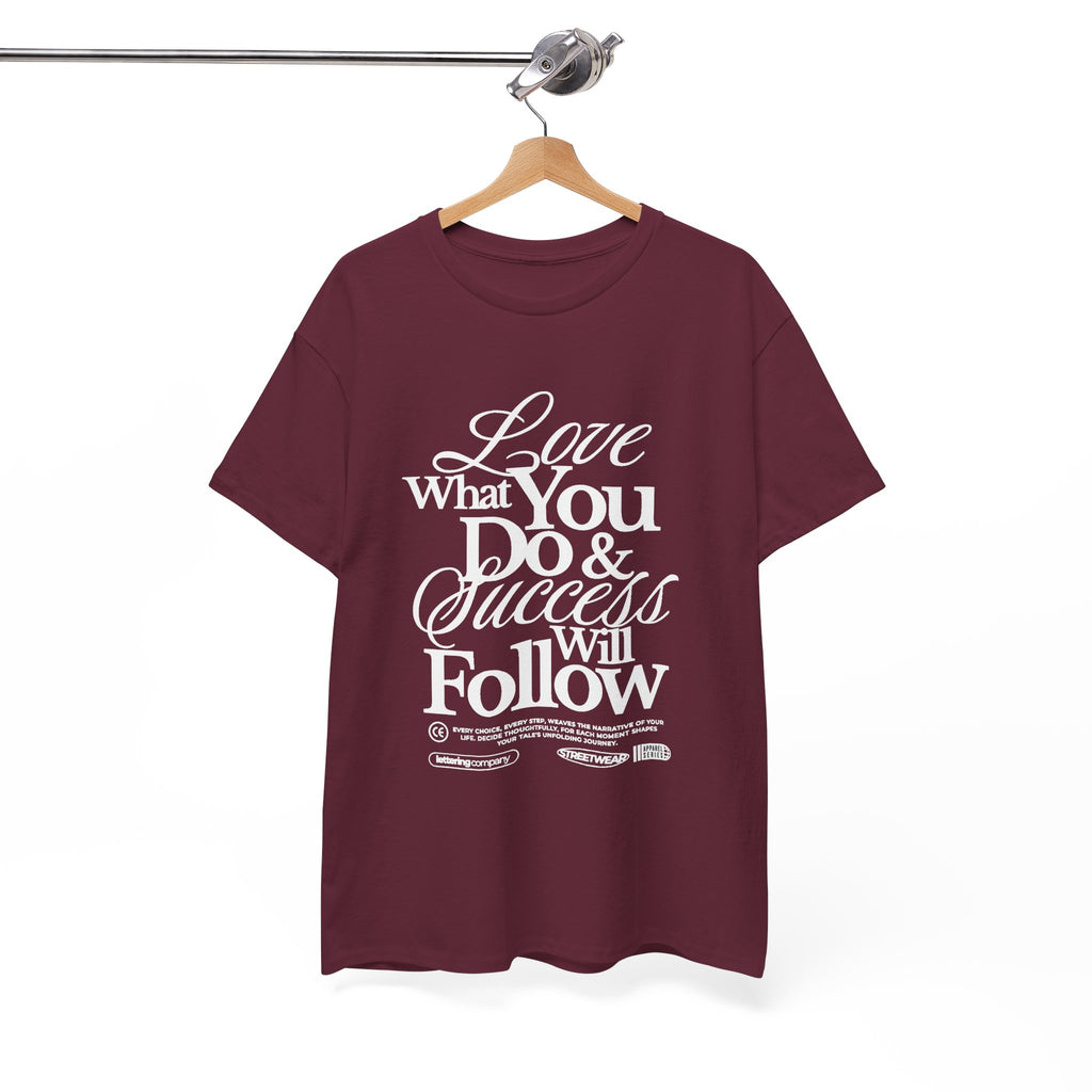 Motivational Unisex Heavy Cotton Tee - Love What You Do & Success Will Follow, Inspirational Shirt, Positive Vibes T-Shirt, Gift for [...]