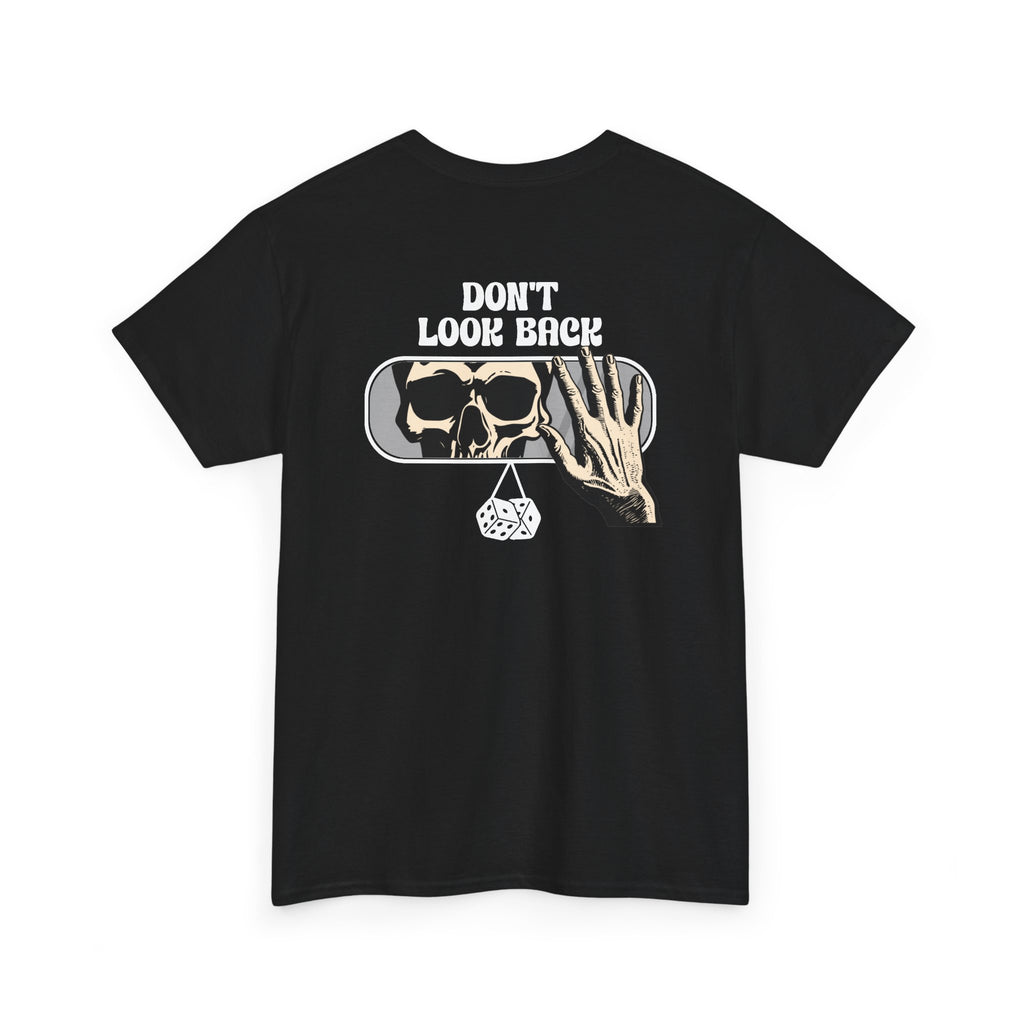 Don’t Look Back Edgy Graphic Tee, Unisex Cotton T-Shirt for Halloween, Alternative Fashion, Casual Streetwear, Unique Gift Idea