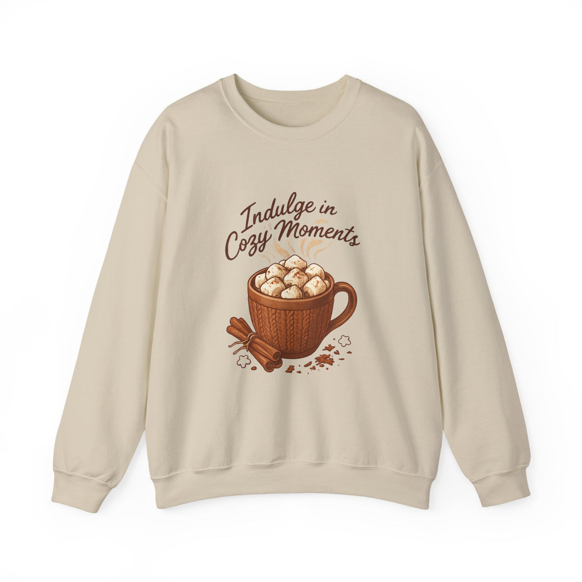 Cozy Moments Sweatshirt — Hot Cocoa Mug Crewneck
