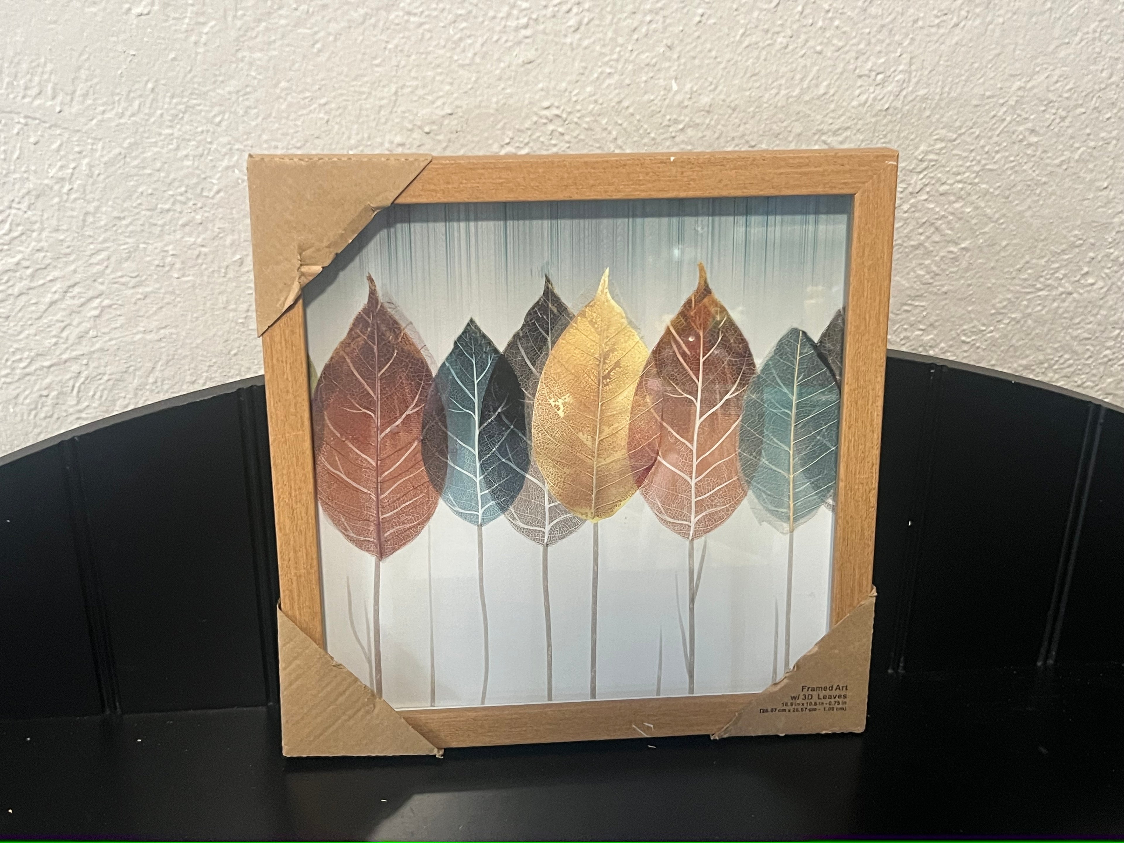 Multi Colored Standing Leaf Wall Plaque